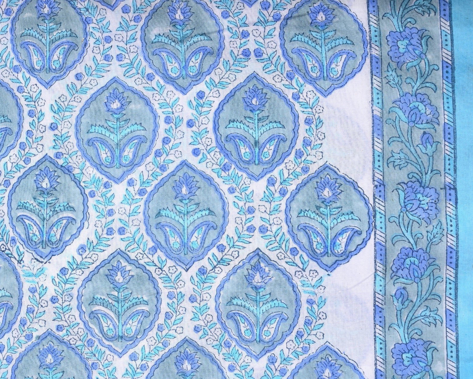 Shop unstitched block print cotton suits online (PRMUL440)