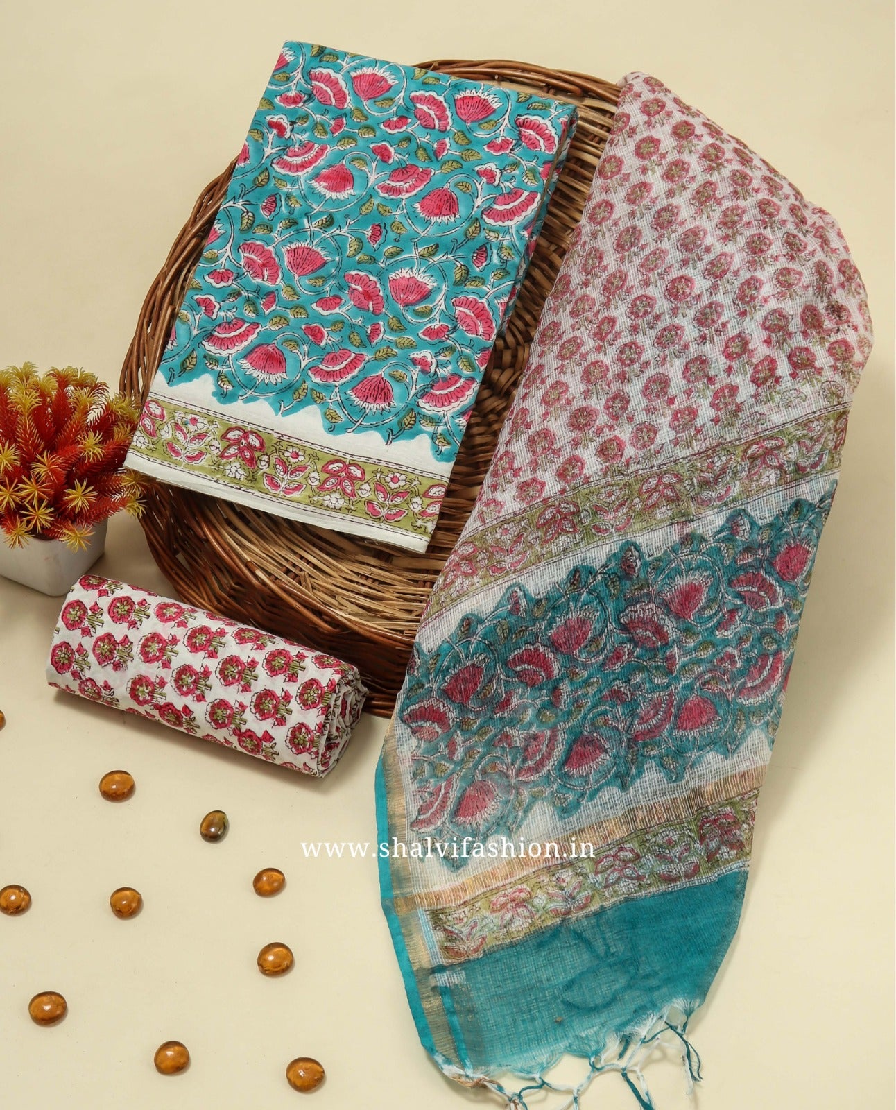 Shop kota dupatta cotton suits in jaipur (3CKD175)