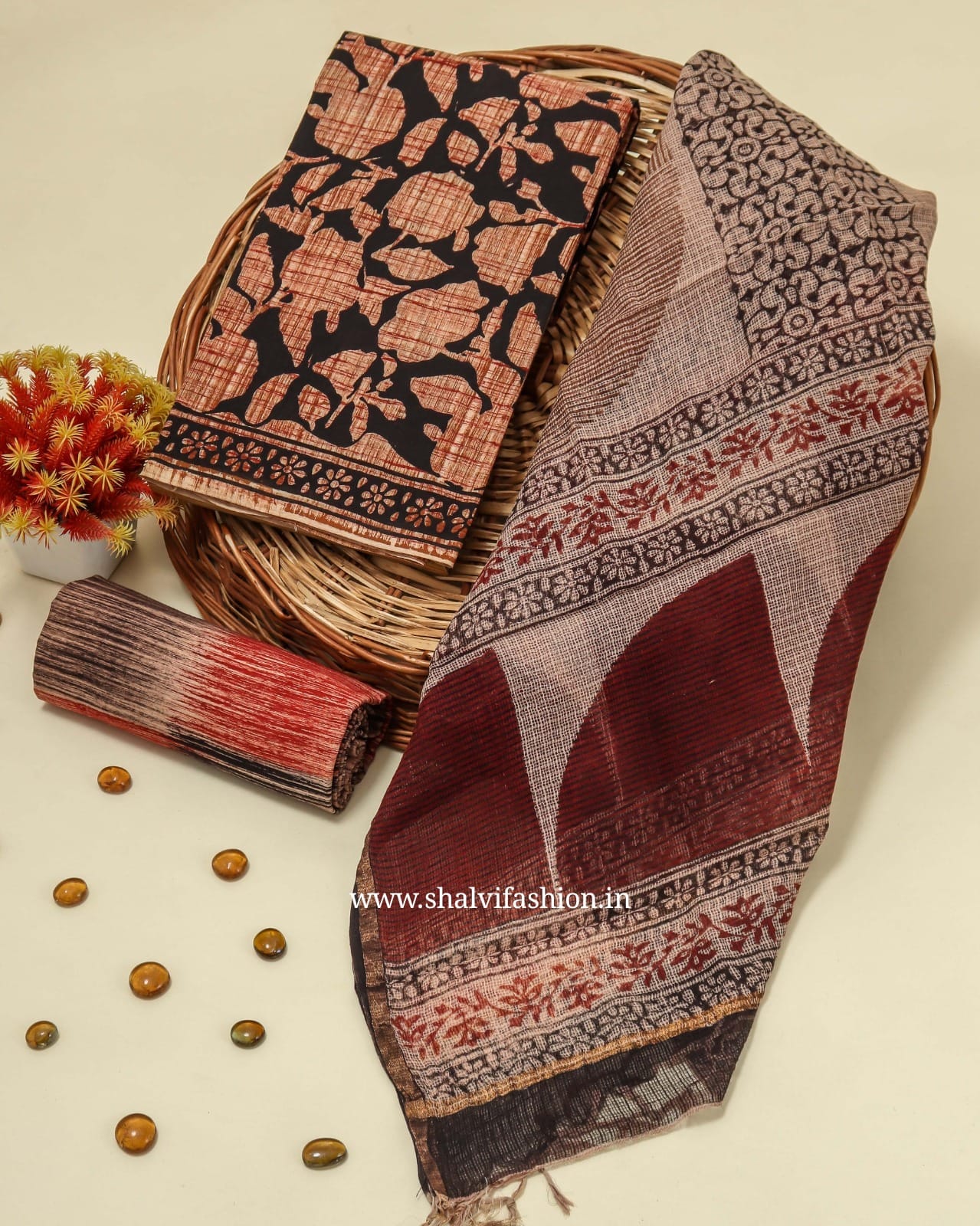 Shop kota dupatta cotton suits online shopping (3CKD202)