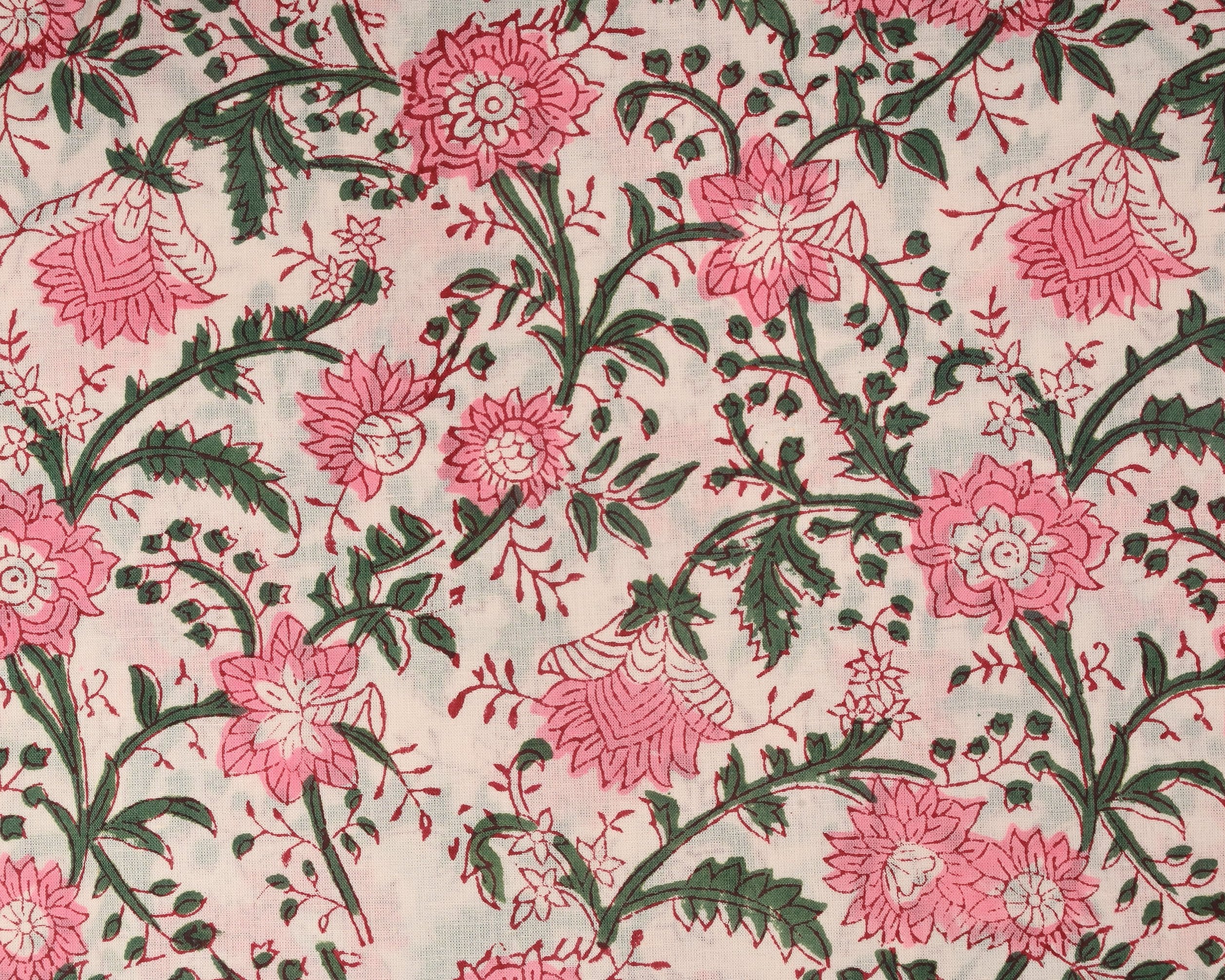 Shop hand block printed cotton suits with kota dupatta (3CKD284)