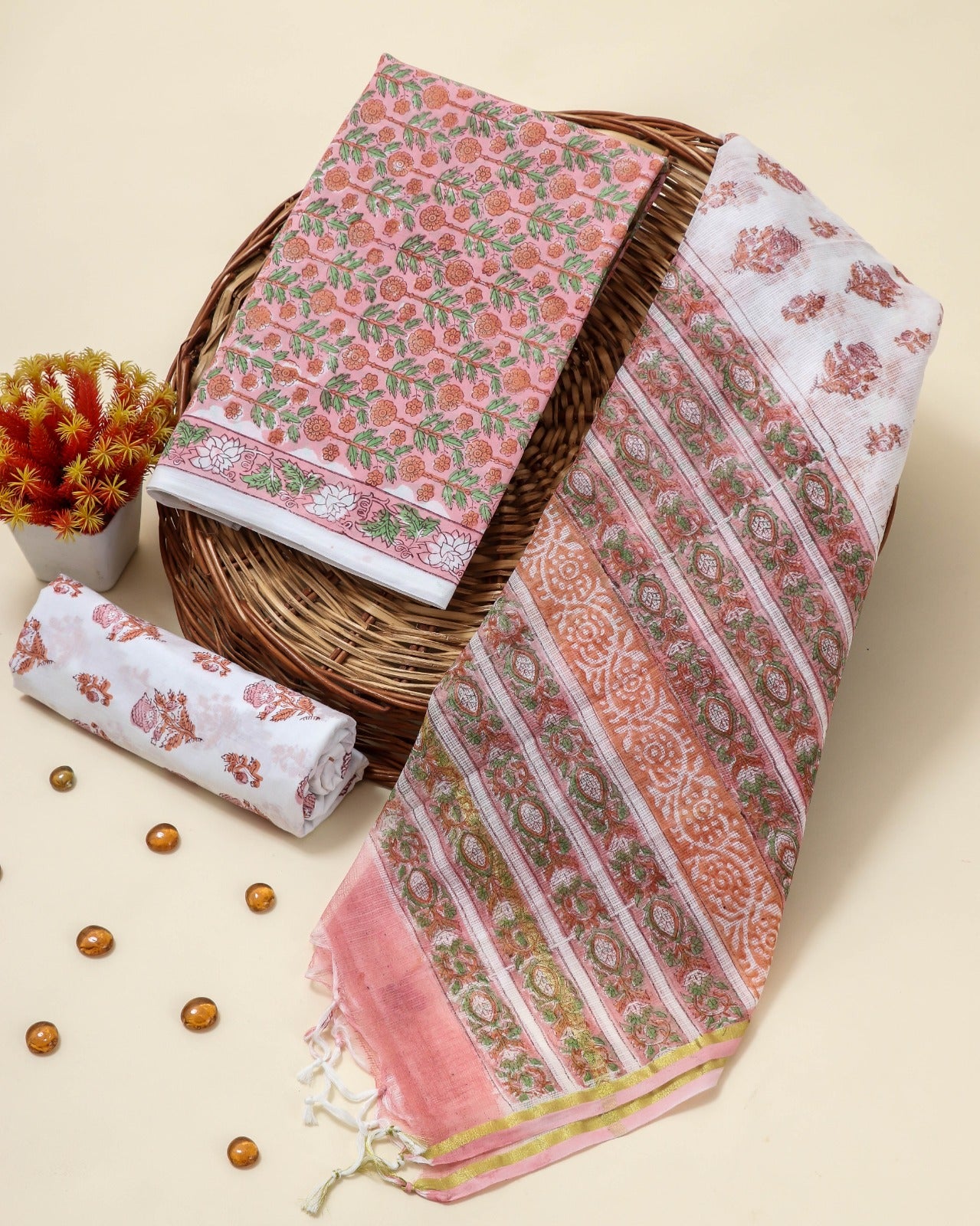 Shop kota dupatta cotton suit sets online shopping (3CKD36)