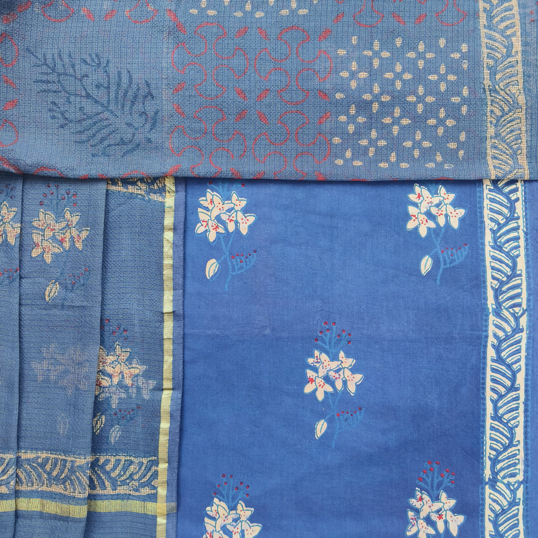 shop cotton suit set with kota doria dupatta