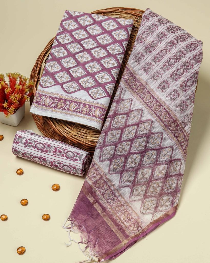 Shop kota dupatta cotton suits online (3CKD79)