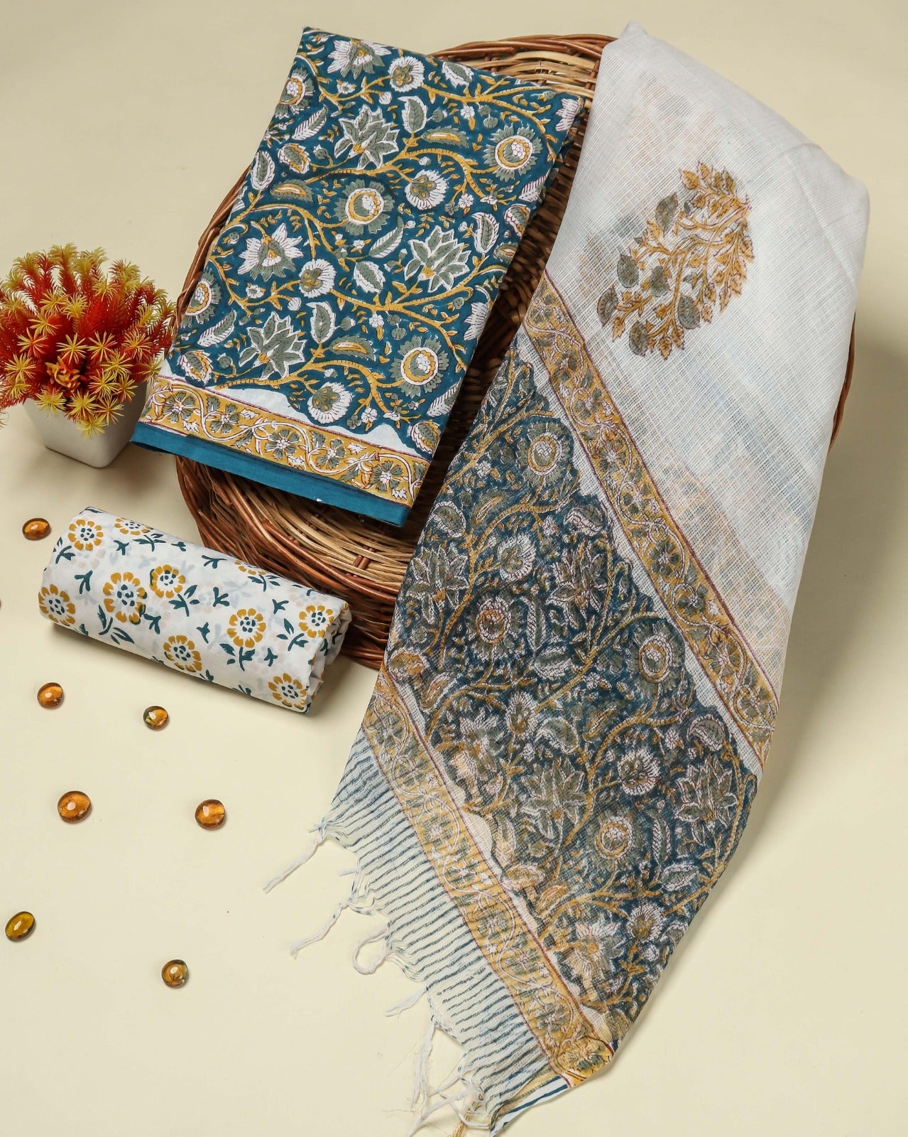 Shop kota dupatta cotton suits online shopping (3CKD87)