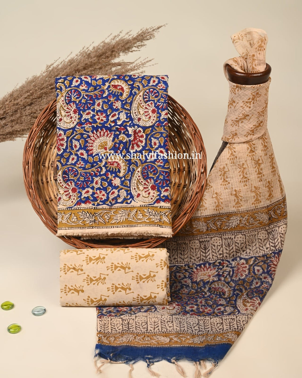Shop hand block print cotton suits online shopping (3CKD886)