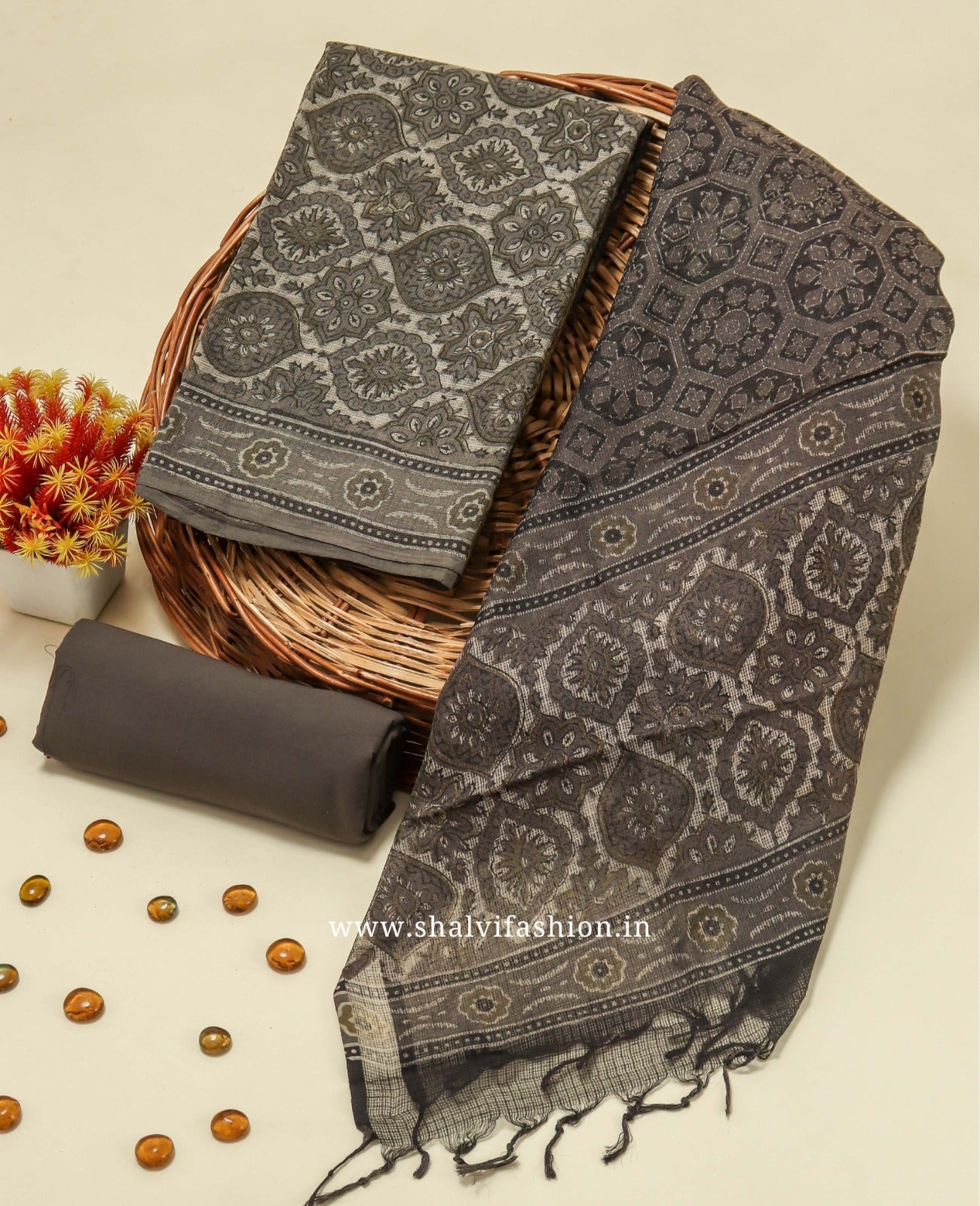 Shop ajrak print kota doria suits in jaipur (3KD138)