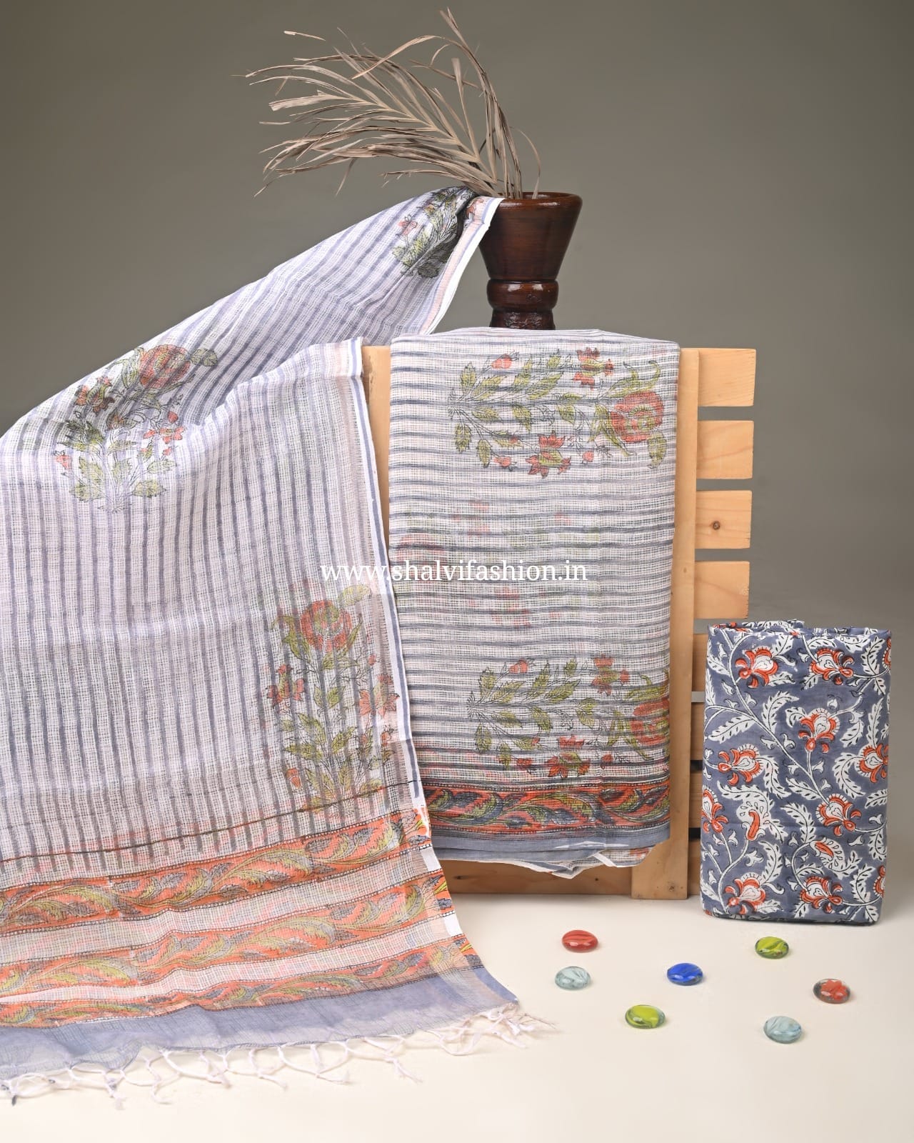 Shop jaipuri print kota doria suits online (3KD352)