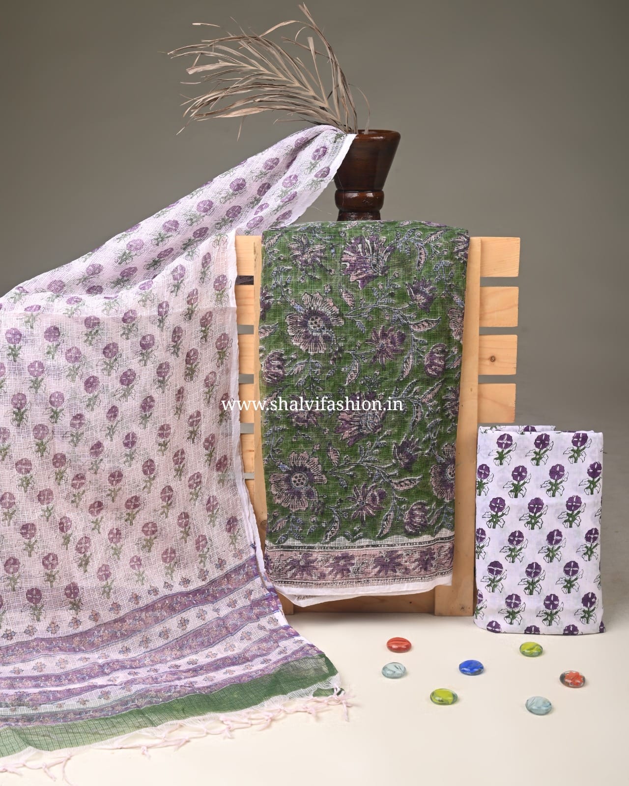 Shop sanganeri print kota doria suits online (3KD354)