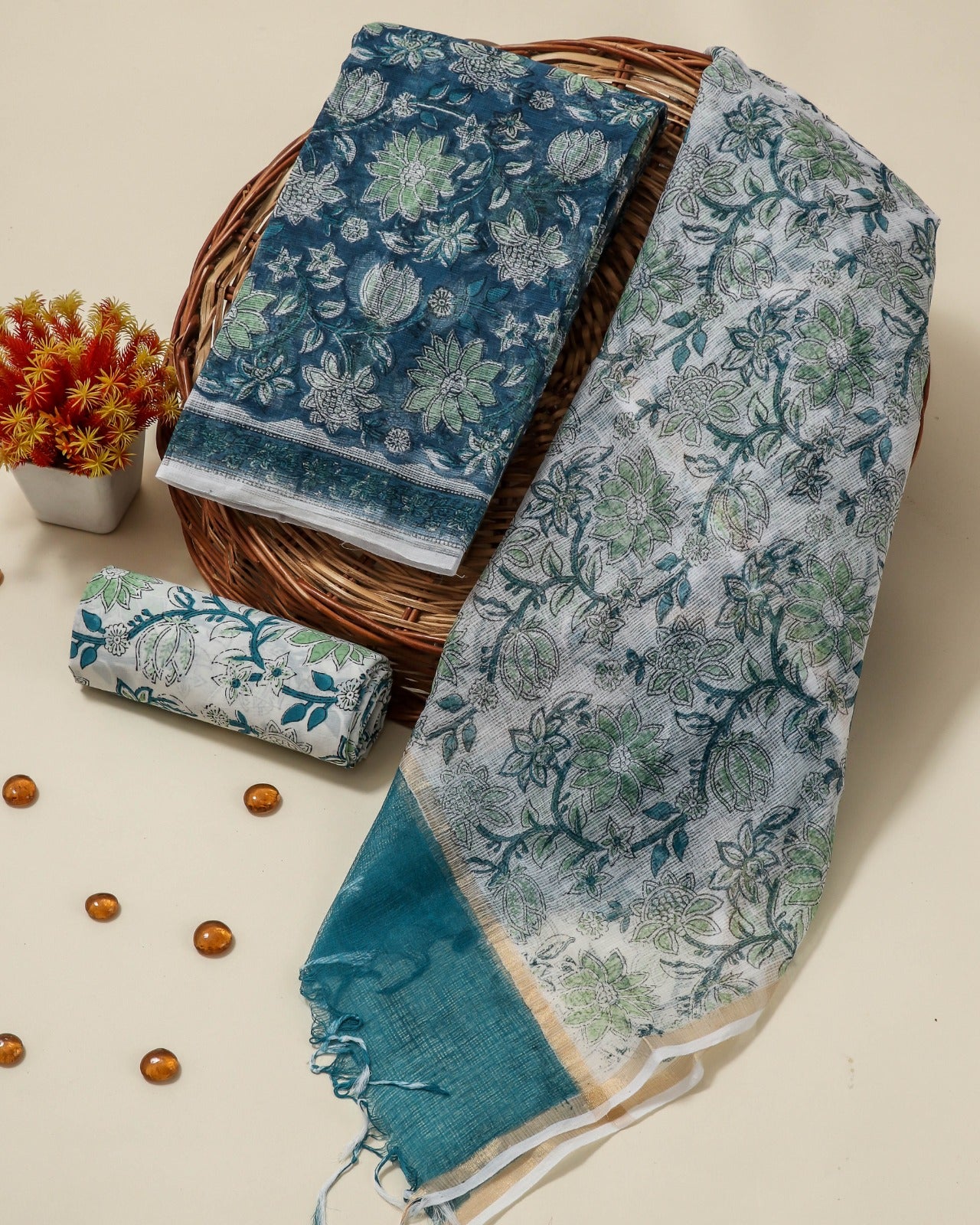 Shop unstitched kota doria suits online shopping (3KD86)