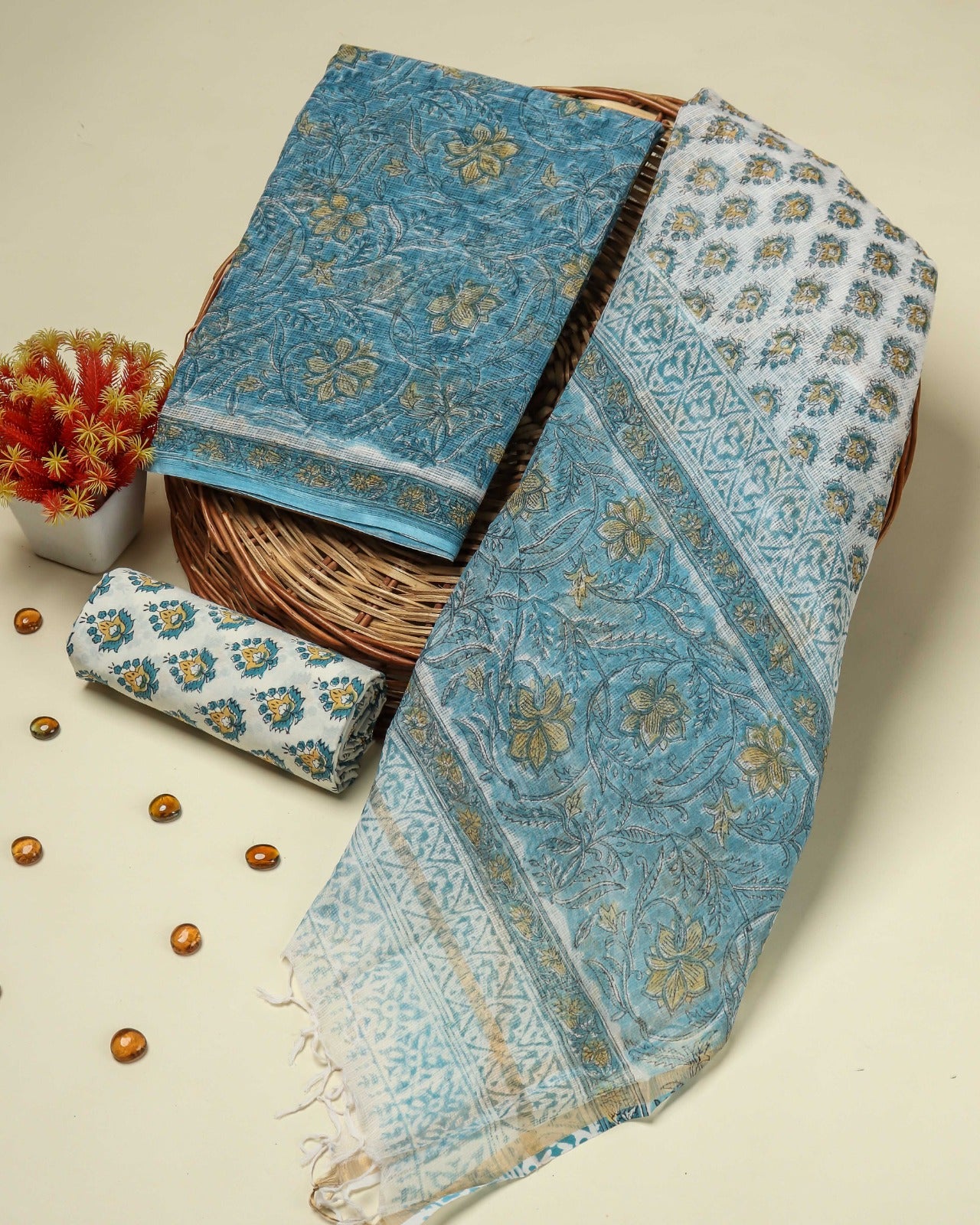 Shop jaipuri print kota dria suits online shopping (3KD96)