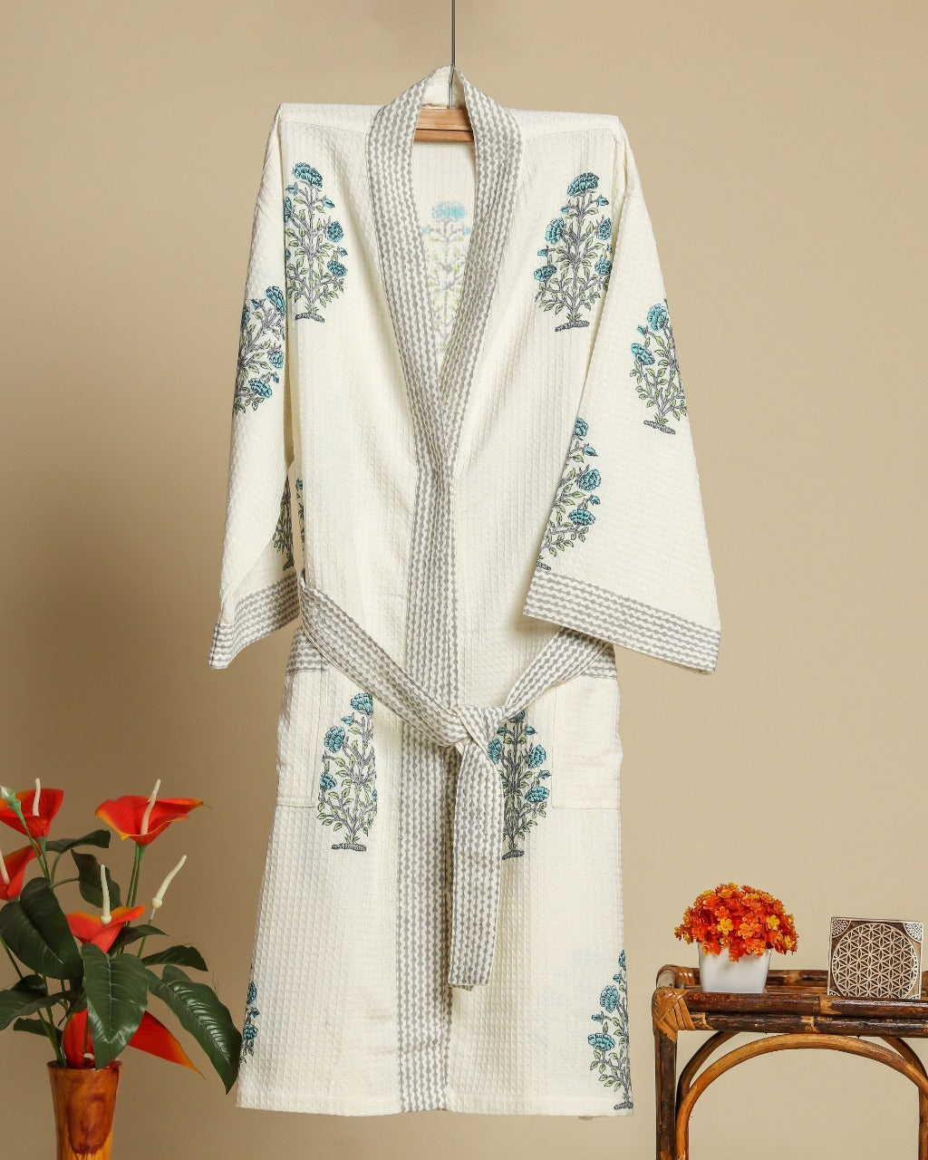 Blue Buta print Bathrobe (BROB01)