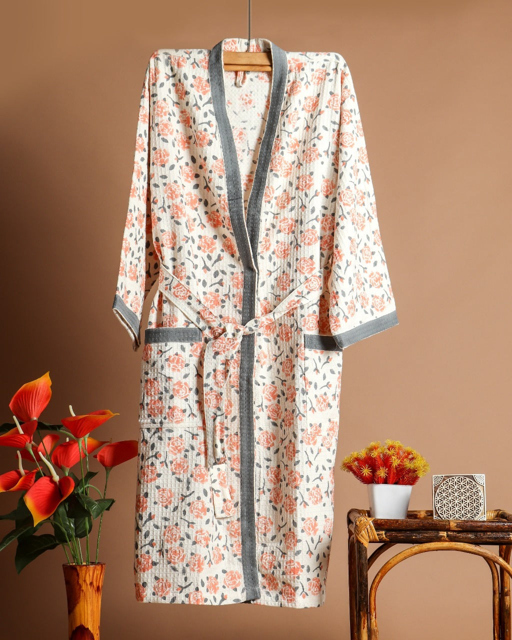 Shop traditional block print bathrobes online (BROB05)