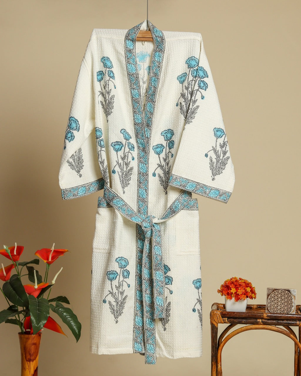 Shop cotton waffle bathrobes onilne (BROB11)