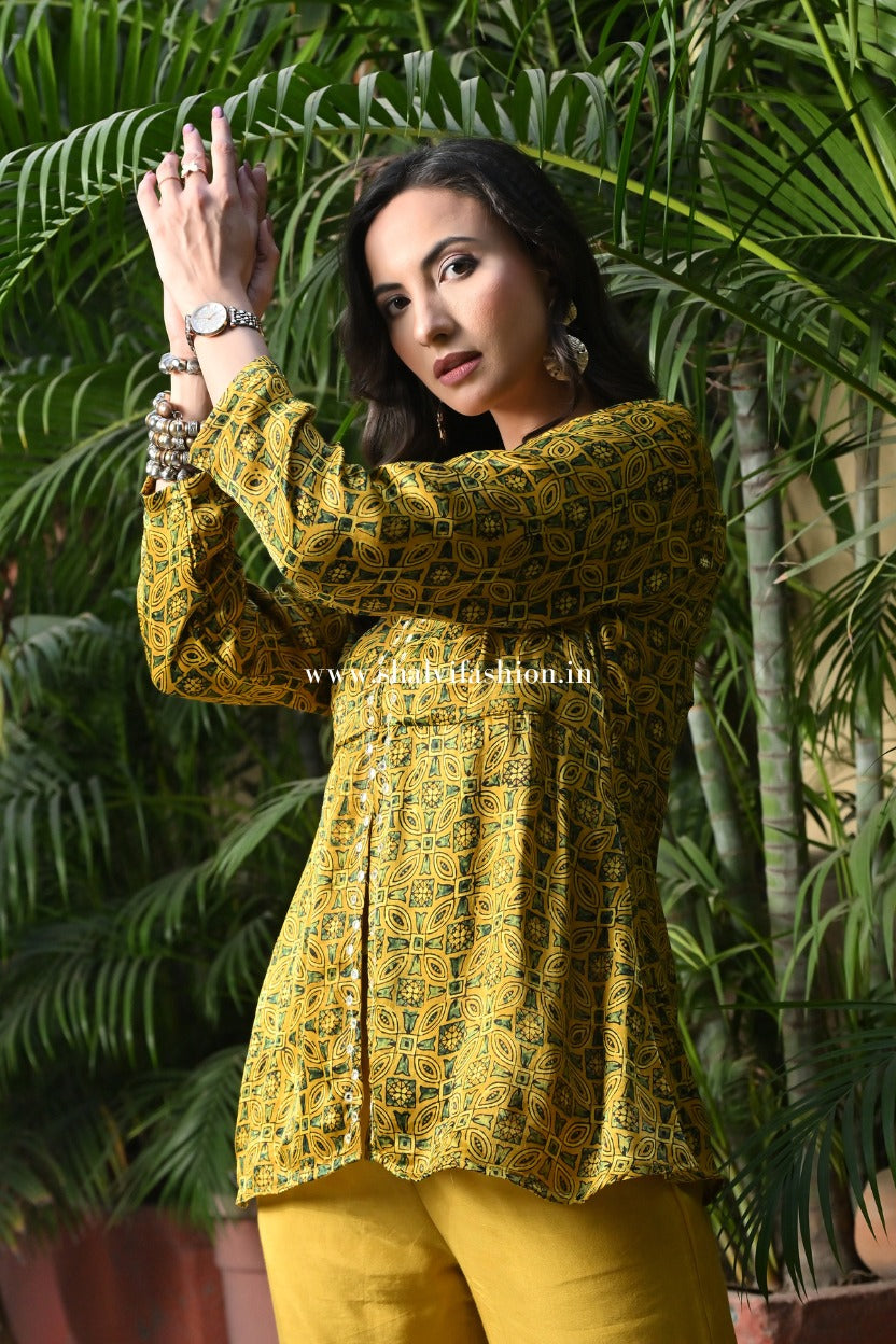 Shop hand block print modal silk cord sets online (CCD02)