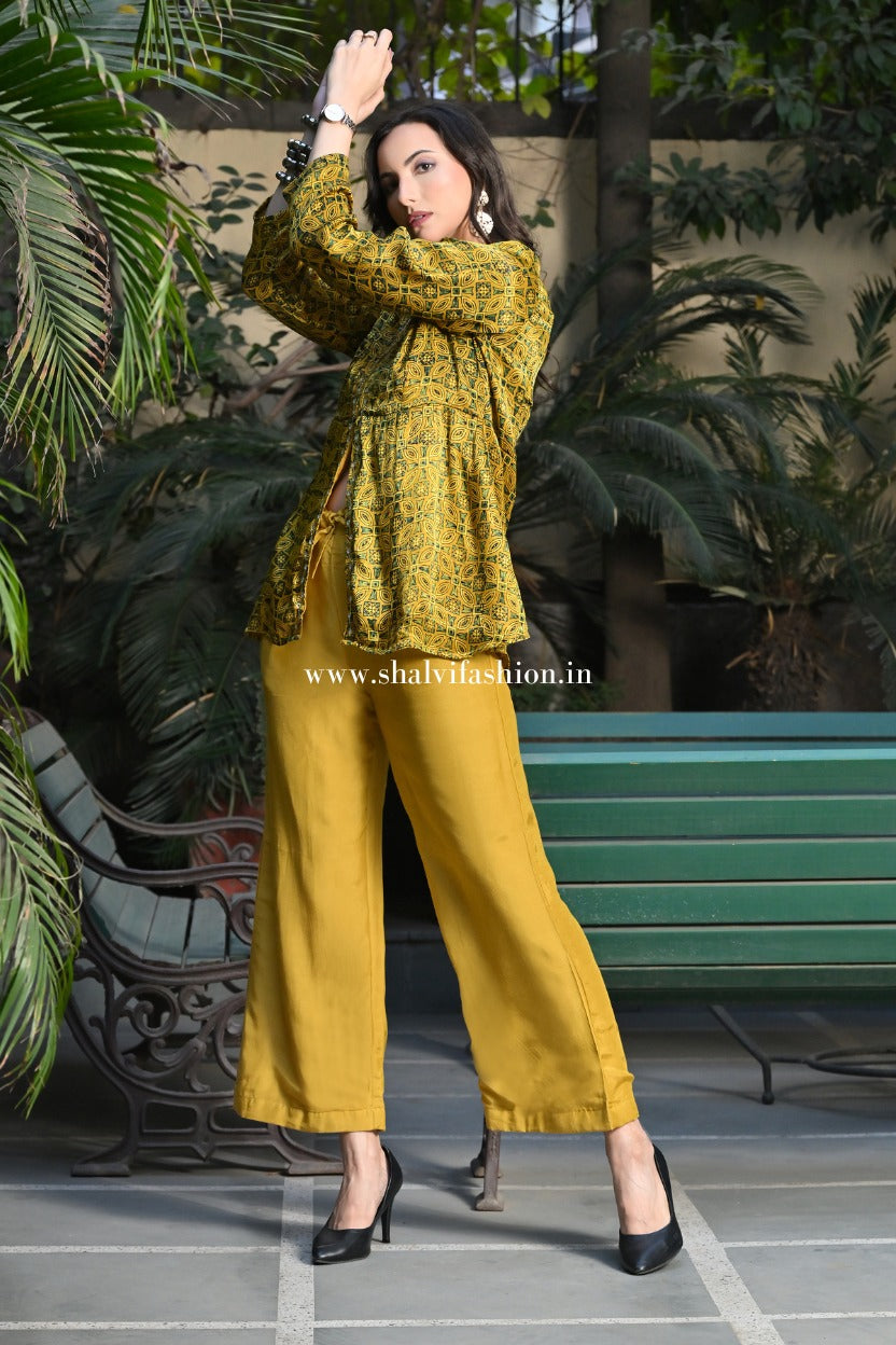 Shop hand block print modal silk cord sets online (CCD02)