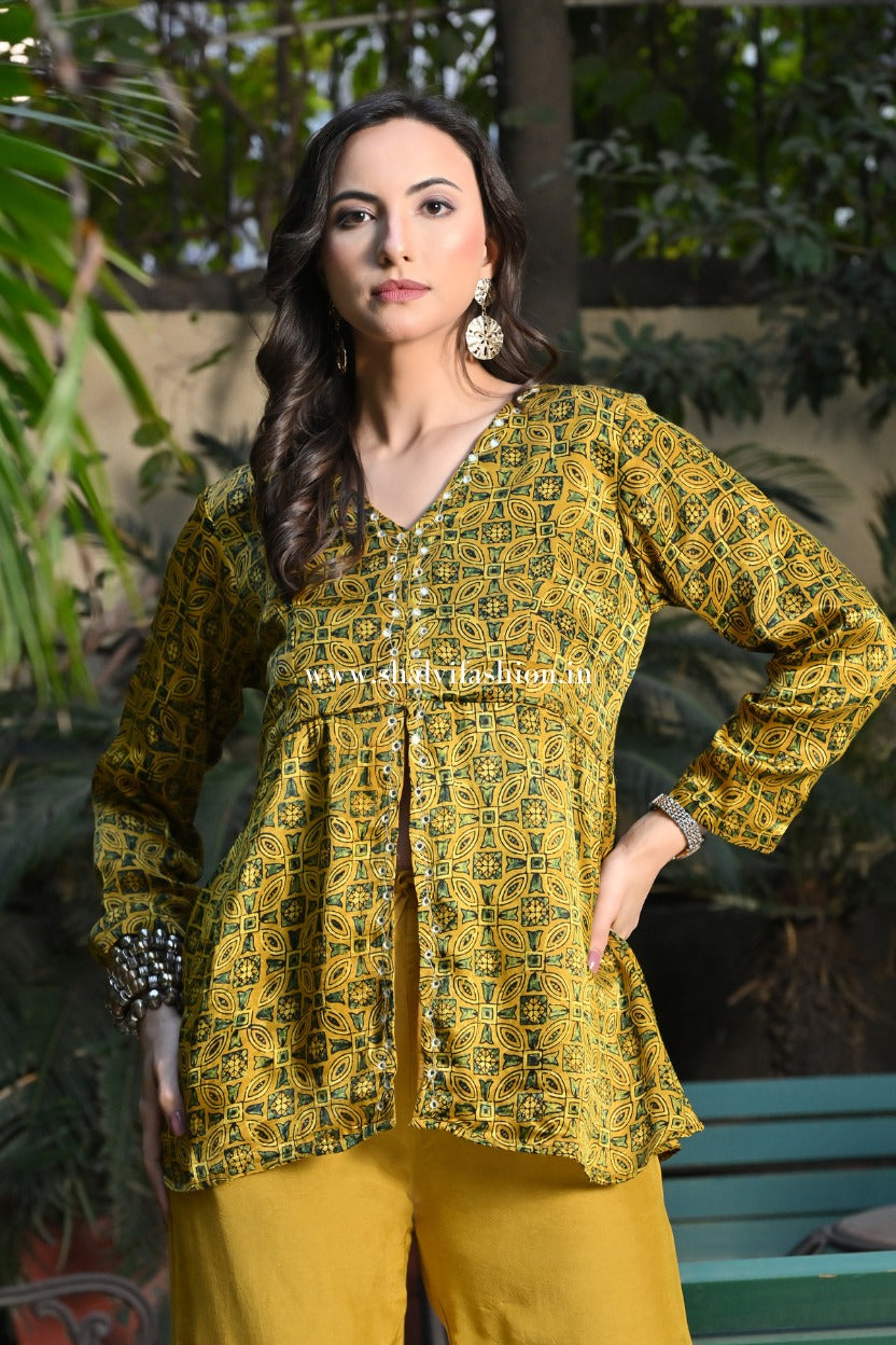 Shop hand block print modal silk cord sets online (CCD02)