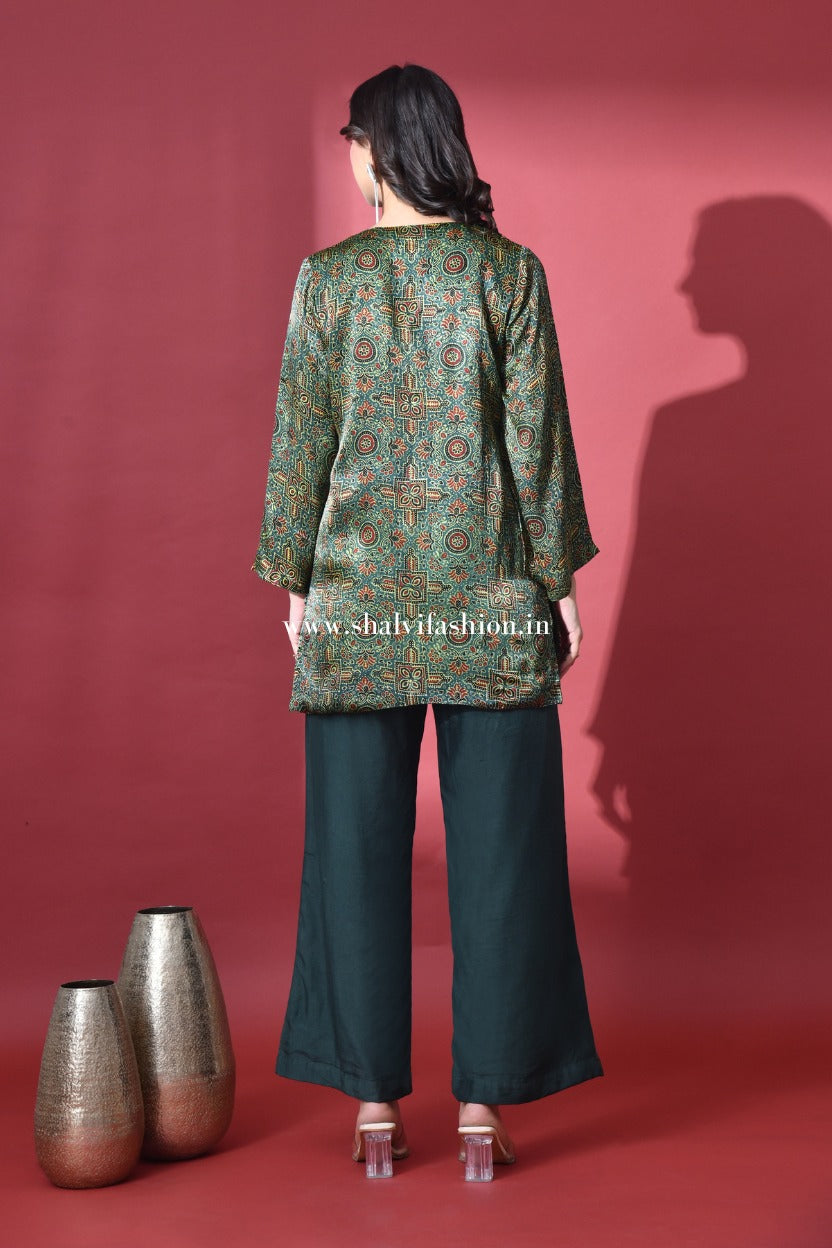 Shop ajrak print modal silk cord sets in jaipur (CCD07)