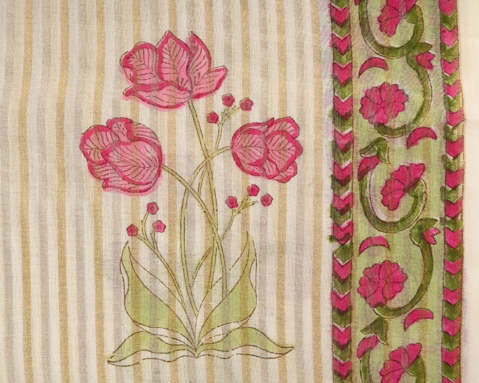 Shop block printed chanderi silk suits online (CHA118)