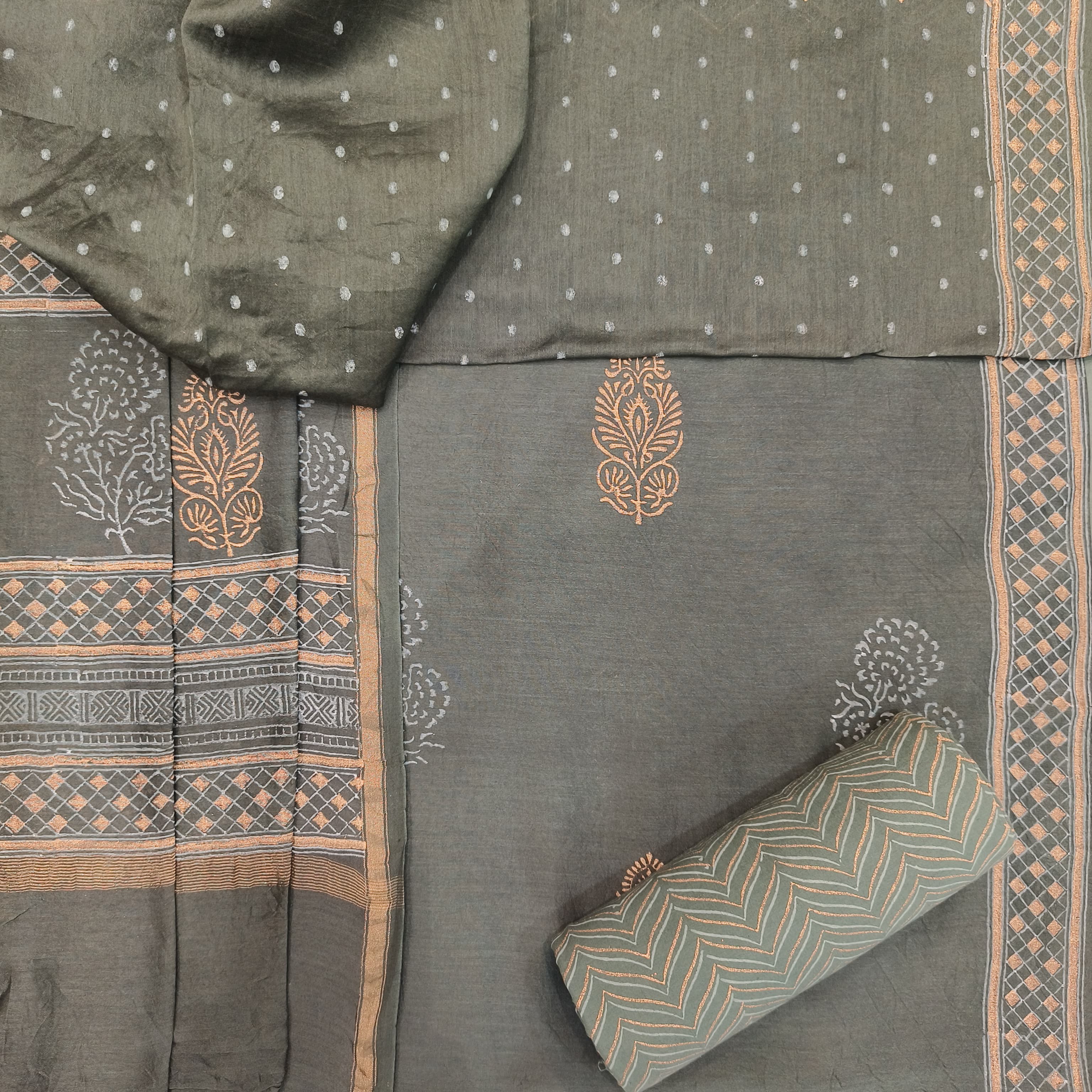 Shop chanderi silk suits online (CHA678)