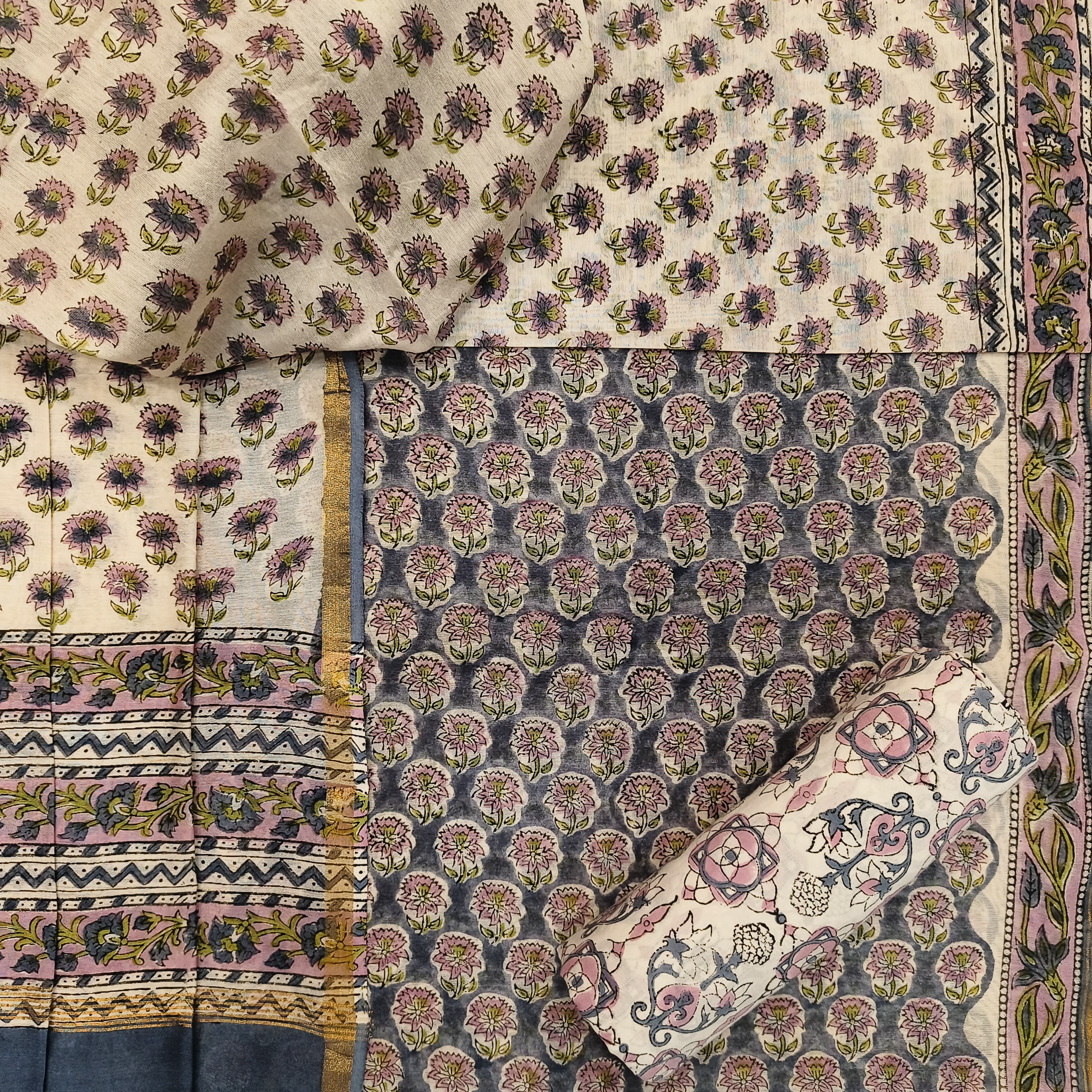 Shop chanderi silk suit sets online shopping(CHA689)