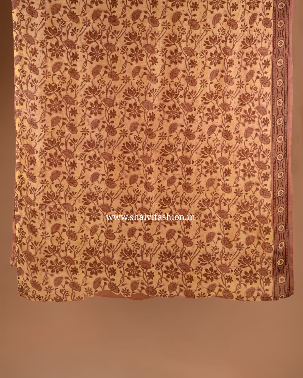 Shop block print chanderi silk two piece sets (CHA862)