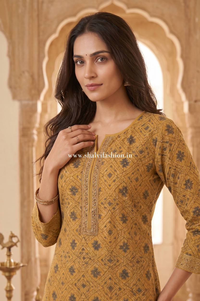 Shop sanganeri printed chanderi silk suits (CHS08)