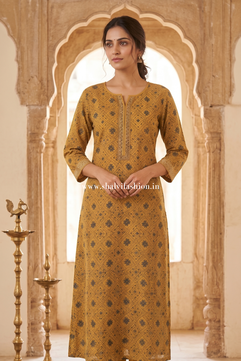 Shop sanganeri printed chanderi silk suits (CHS08)