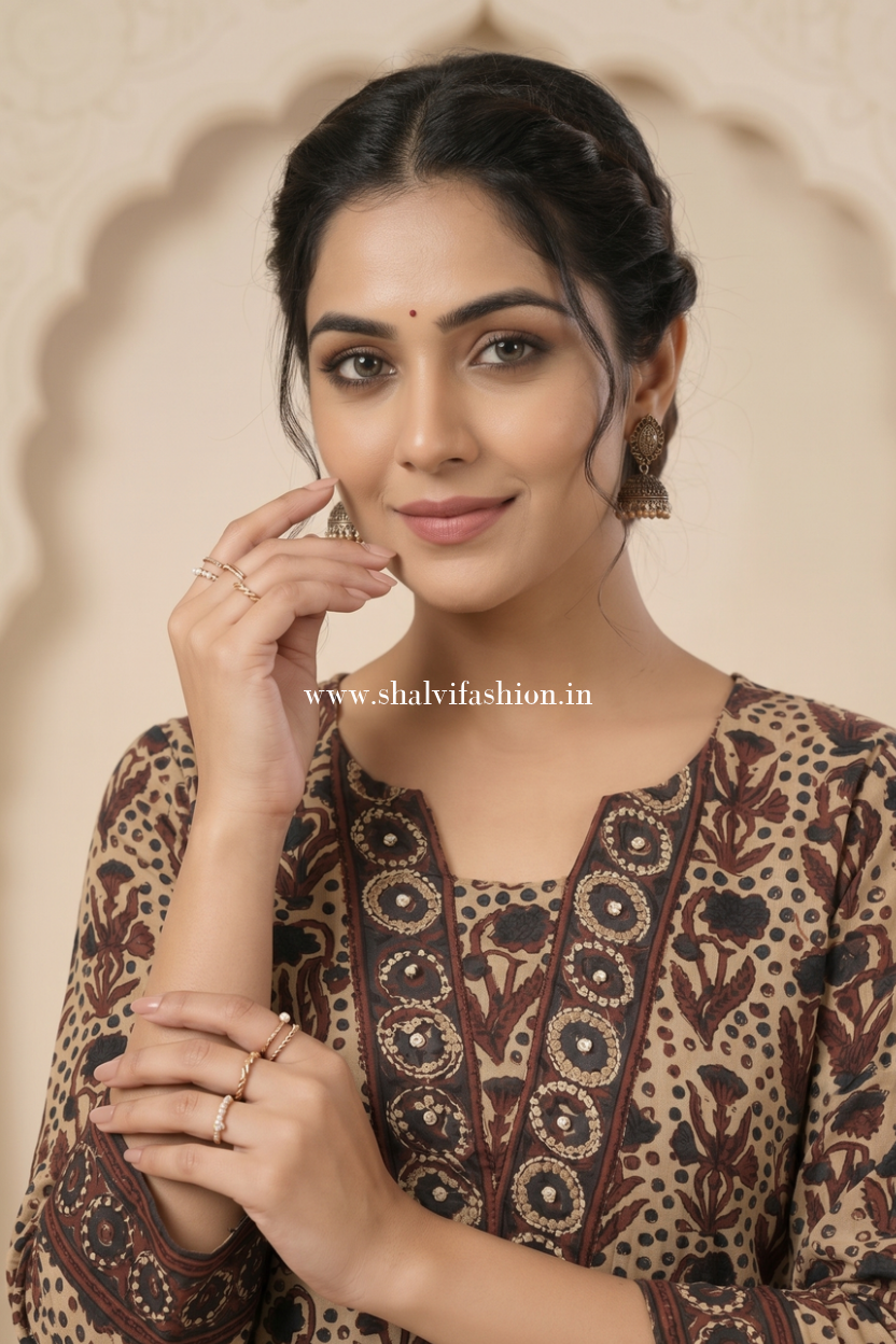 Shop hand block printed chanderi silk suits online shopping (CHS24)