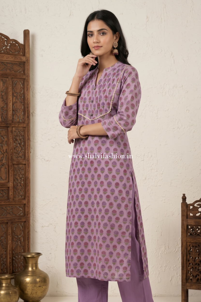 Shop jaipuri block print chanderi silk suits online (CHS62)