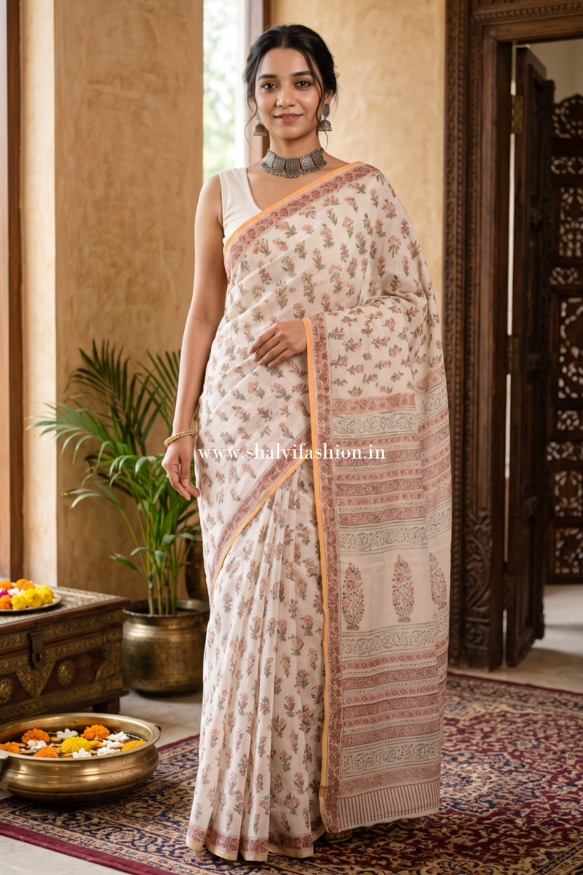 Shop chanderi silk sarees (CHSAR45)