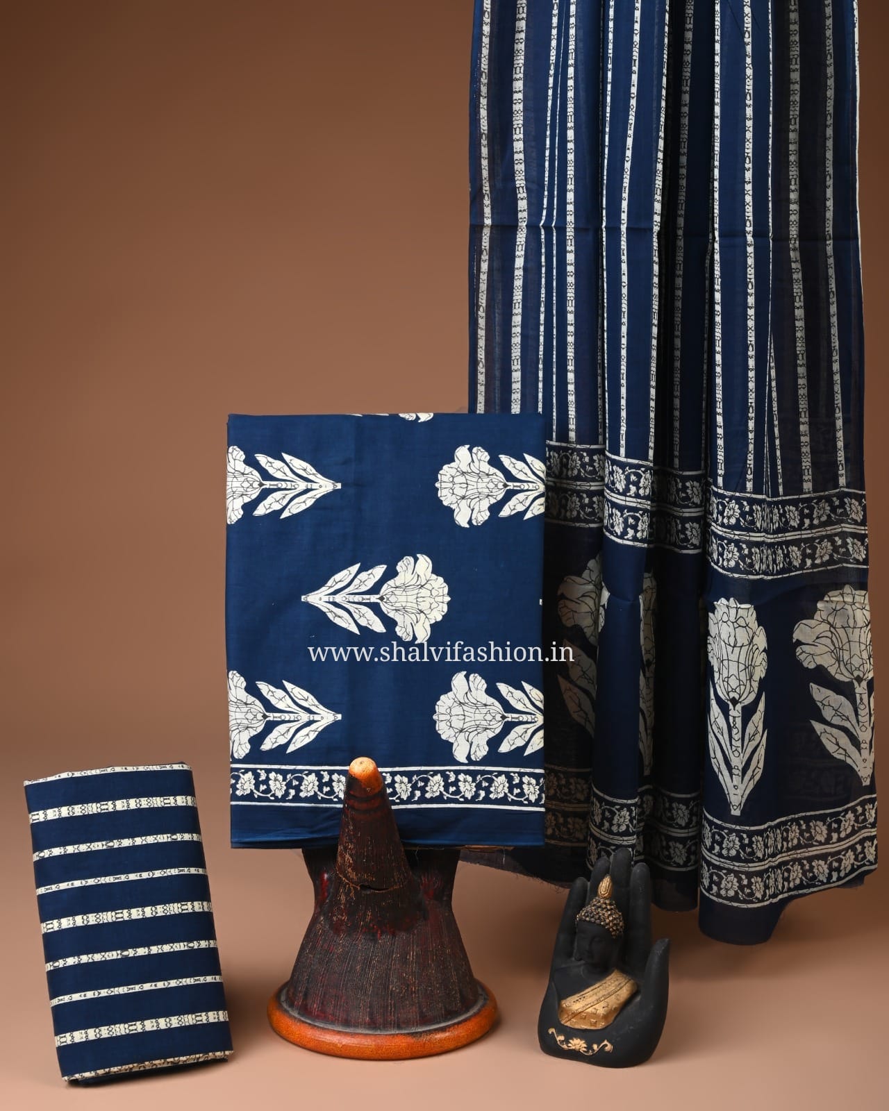 Shop unstitched screen print cotton suits in jaipur (COT108)