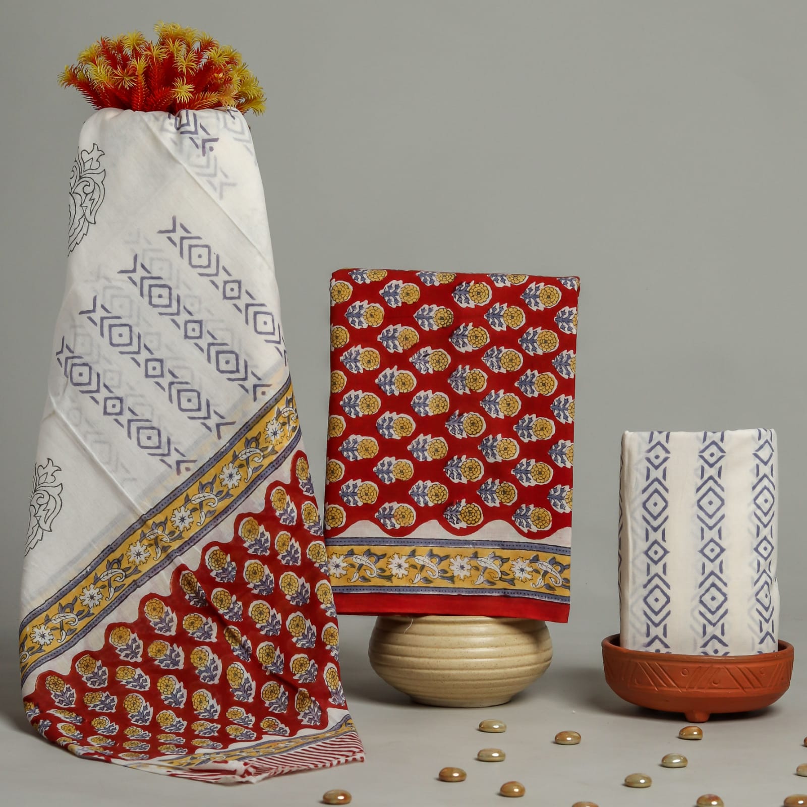 Shop mulmul dupatta cotton suits online shopping (COT37)