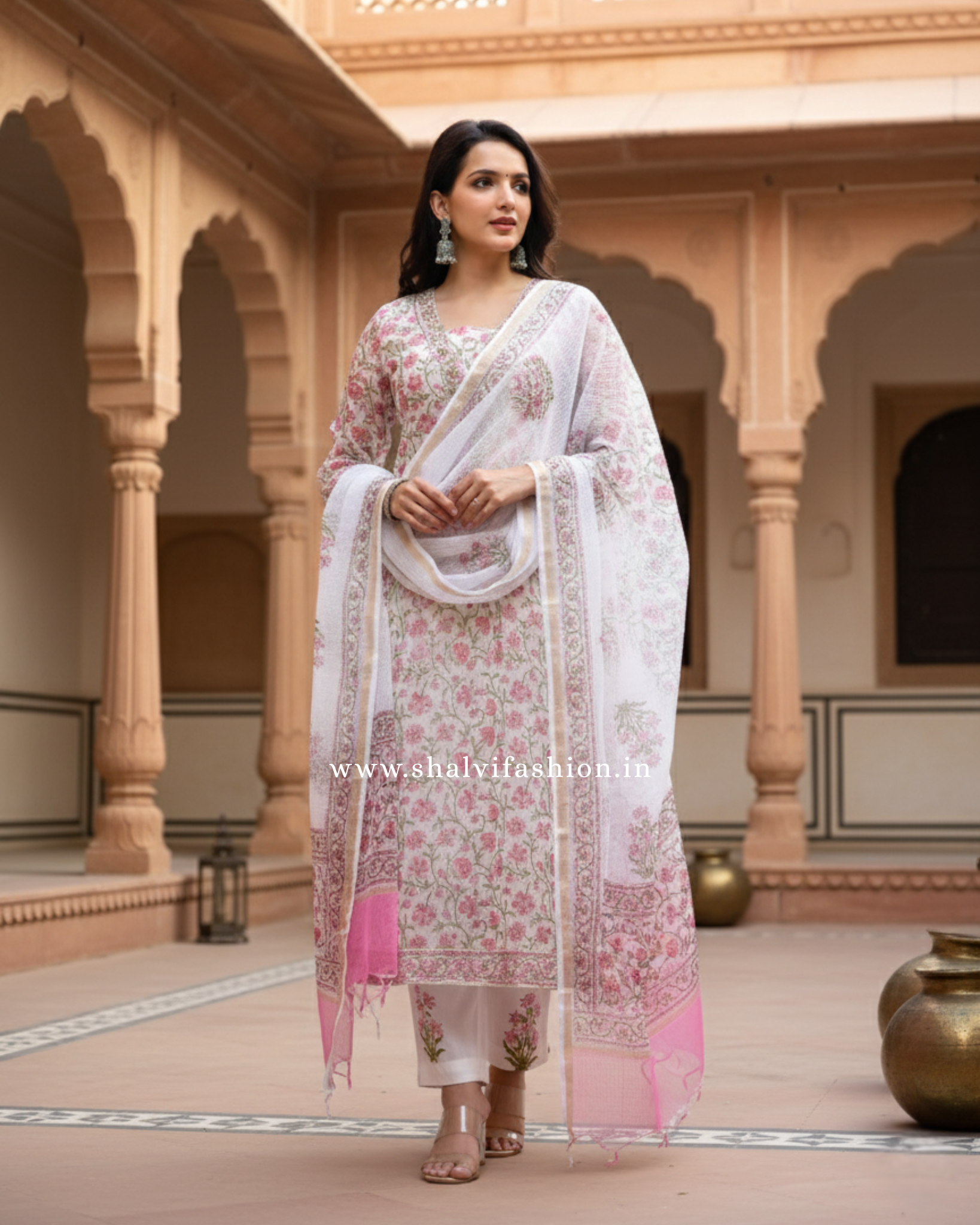 Shop block print kota doria suits online shopping (CSS103)