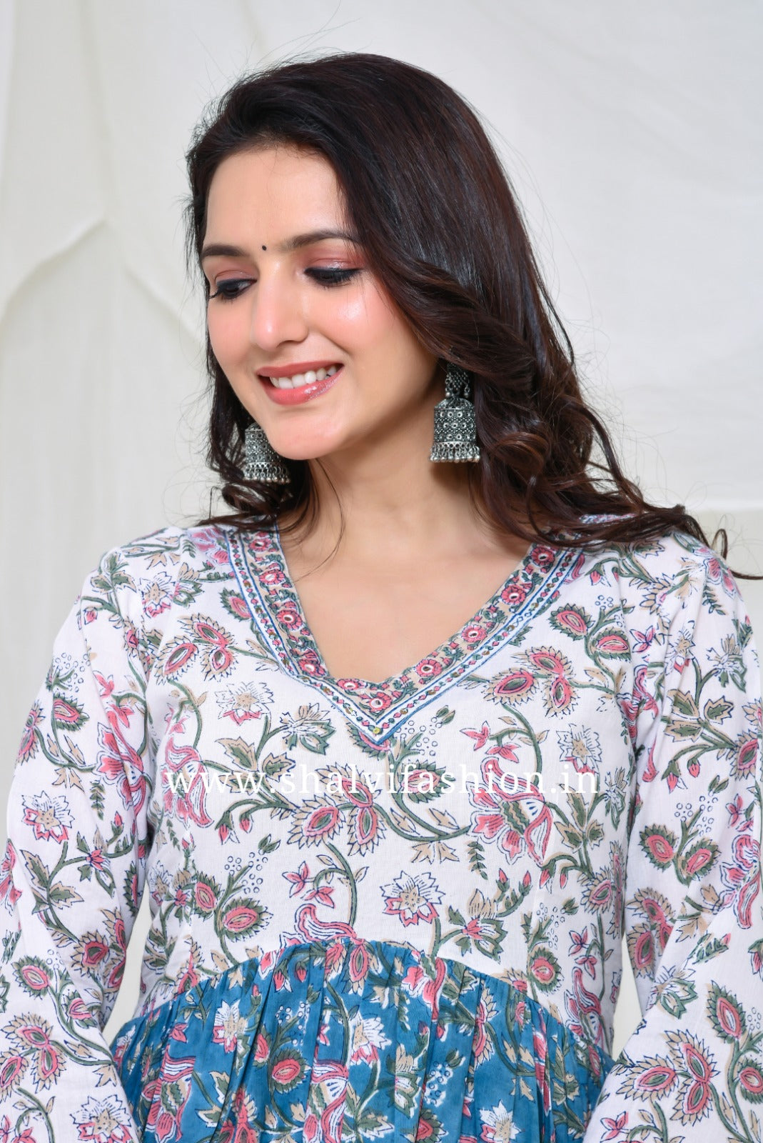 Shop hand block print cotton suits with kota dupatta online shopping (CSS135KD)