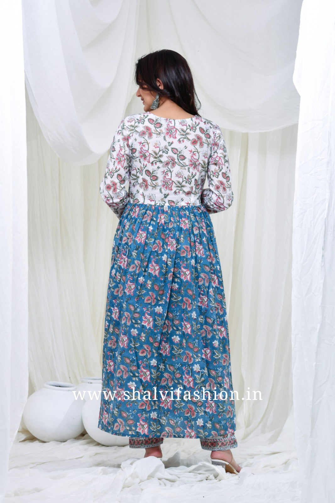 Shop hand block print cotton suits with kota dupatta online shopping (CSS135KD)