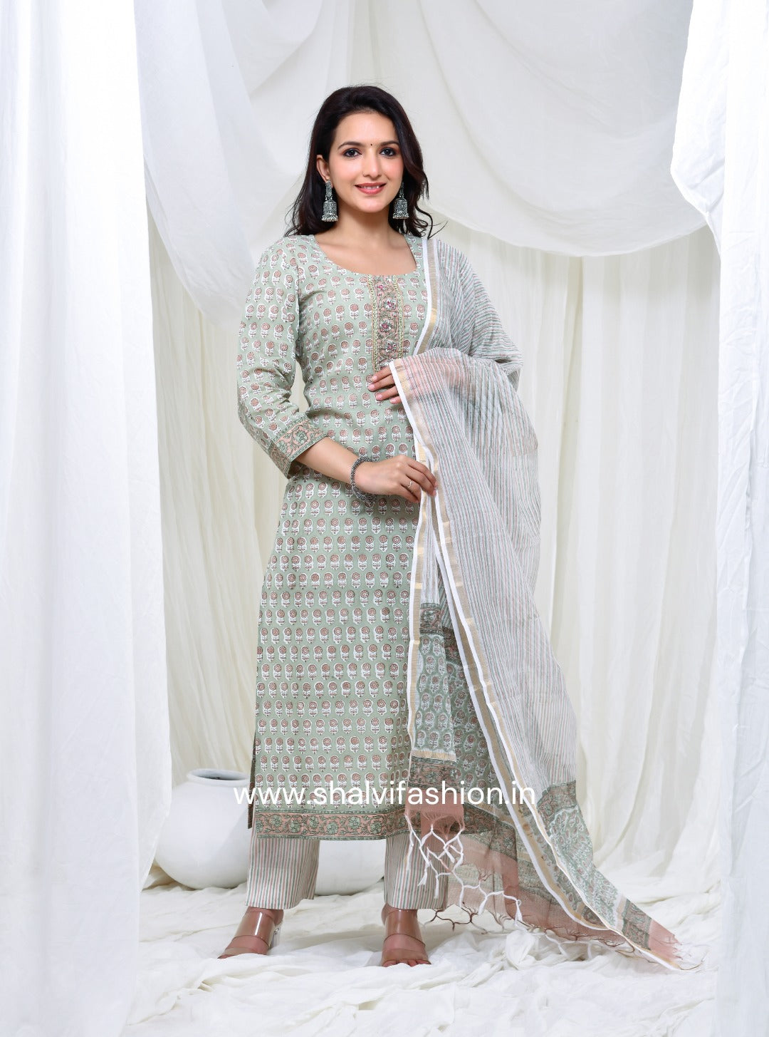 Shop kota dupatta cotton suits online (CSS142KD)