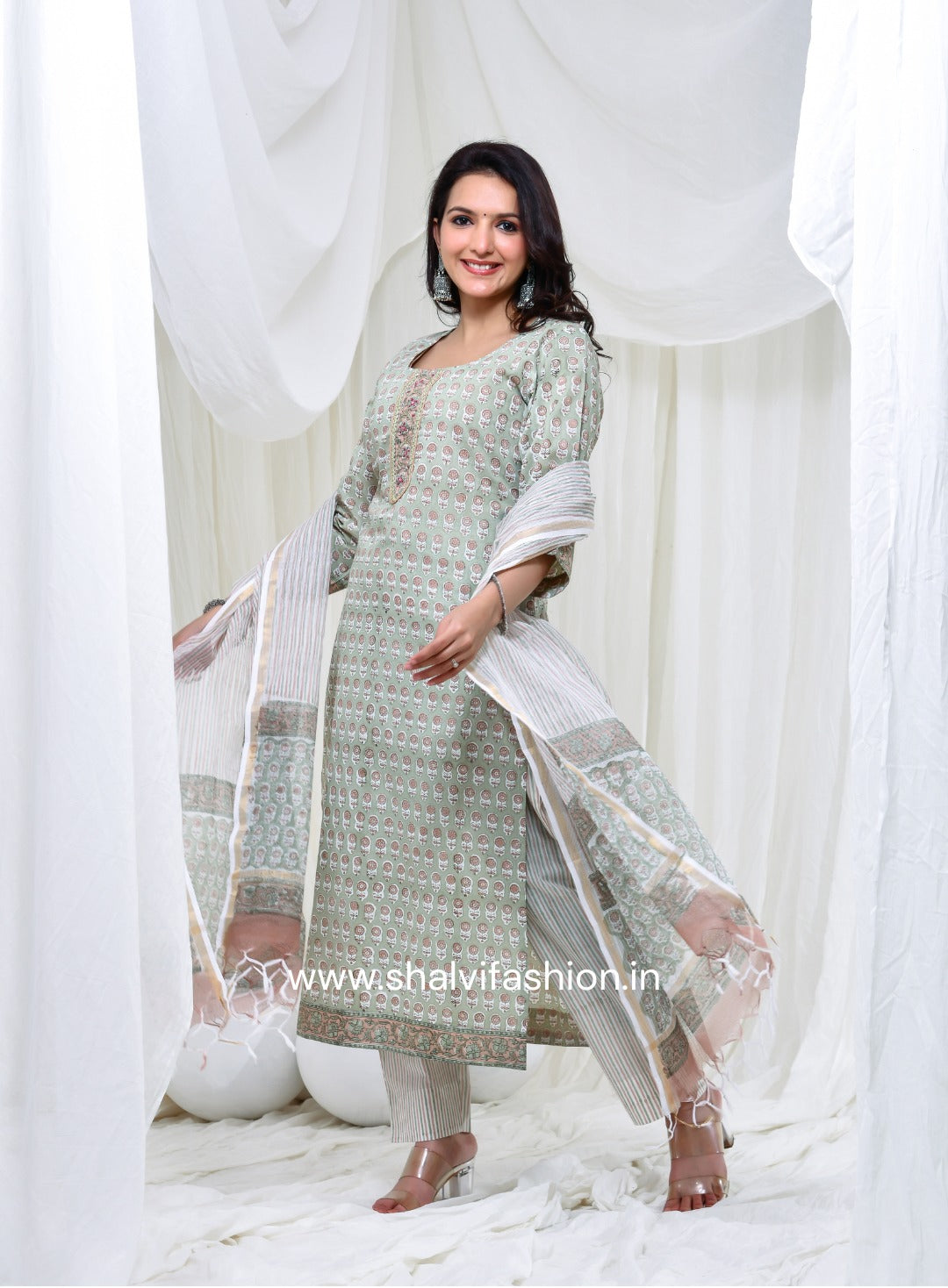 Shop kota dupatta cotton suits online (CSS142KD)