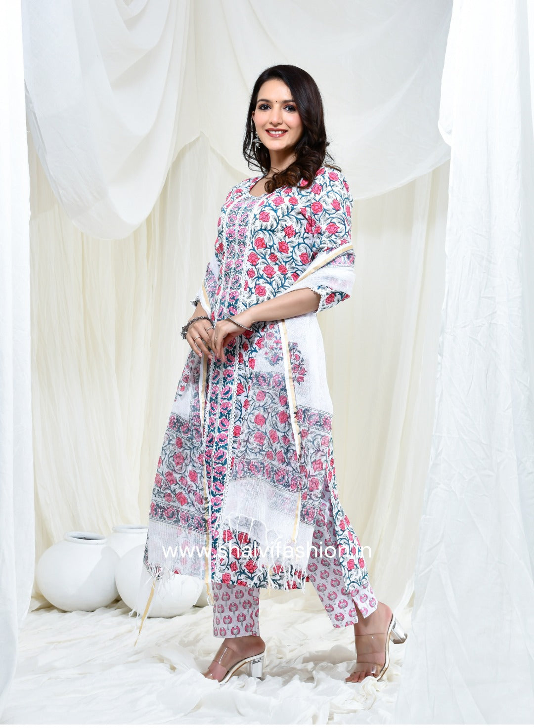 Shop hand block print cotton suits online (CSS165KD)