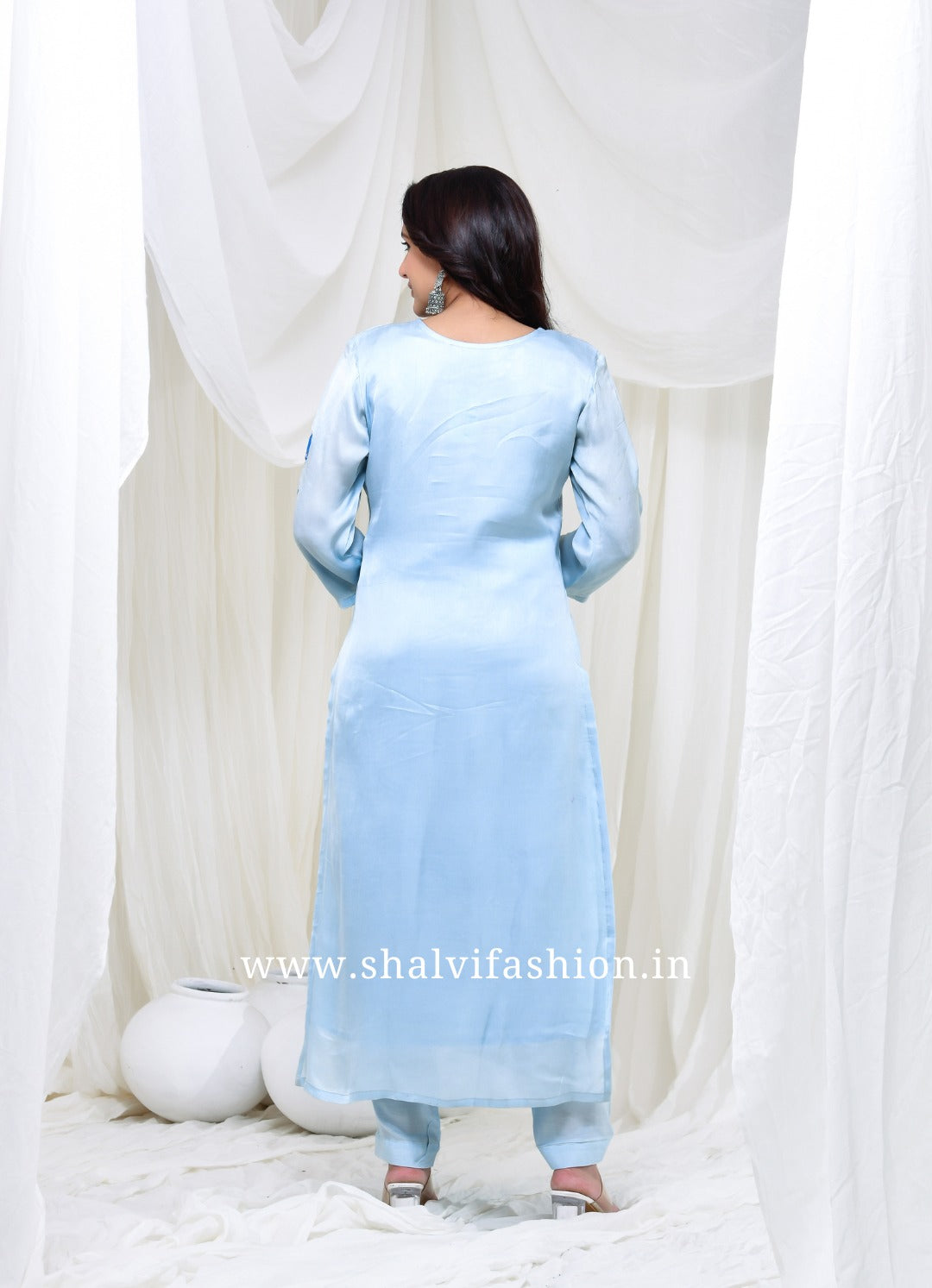 Shop hand paint modal silk suits online (CSS181)