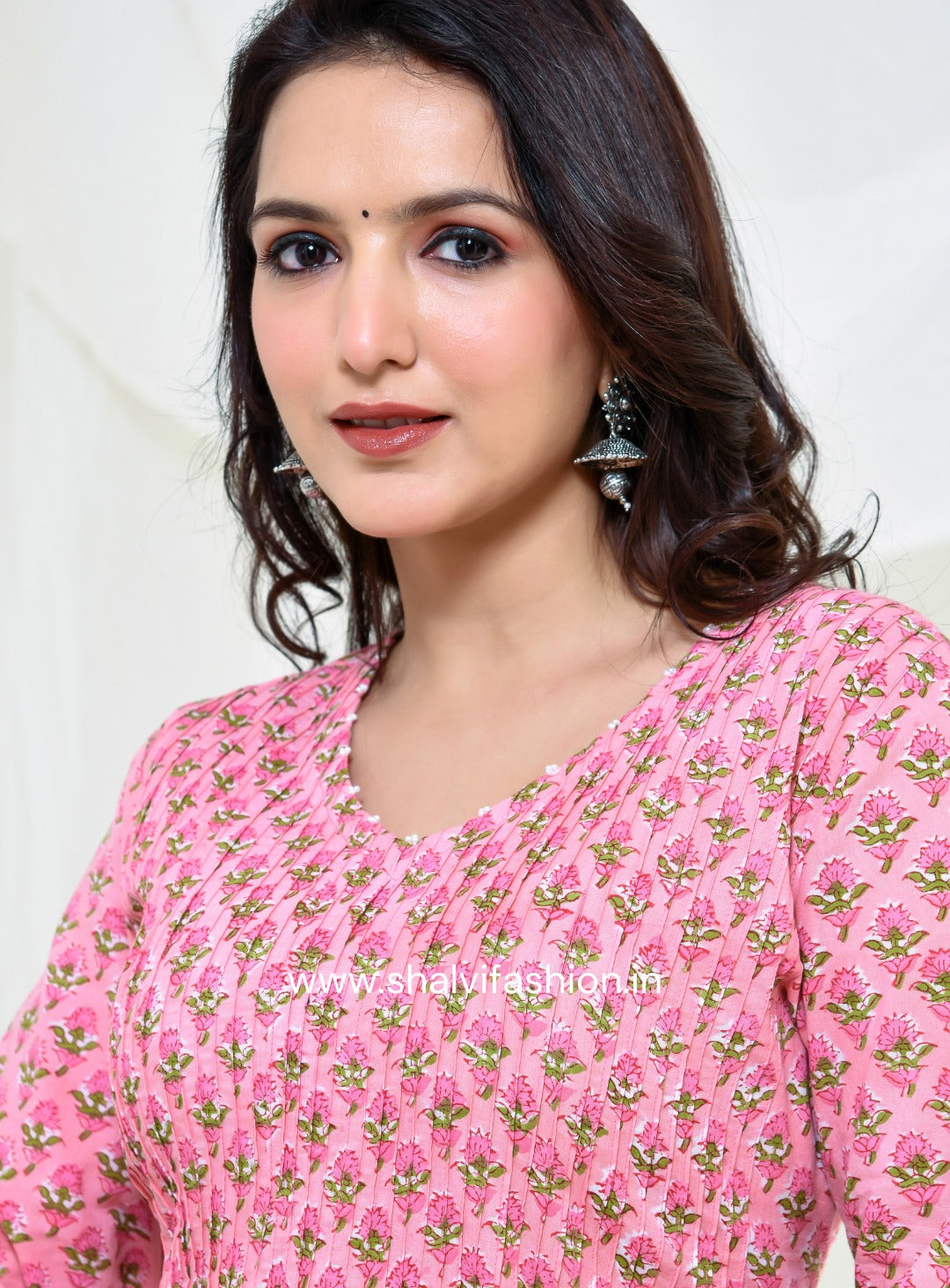 Shop block print cotton suits with kota dupatta (CSS185KD)