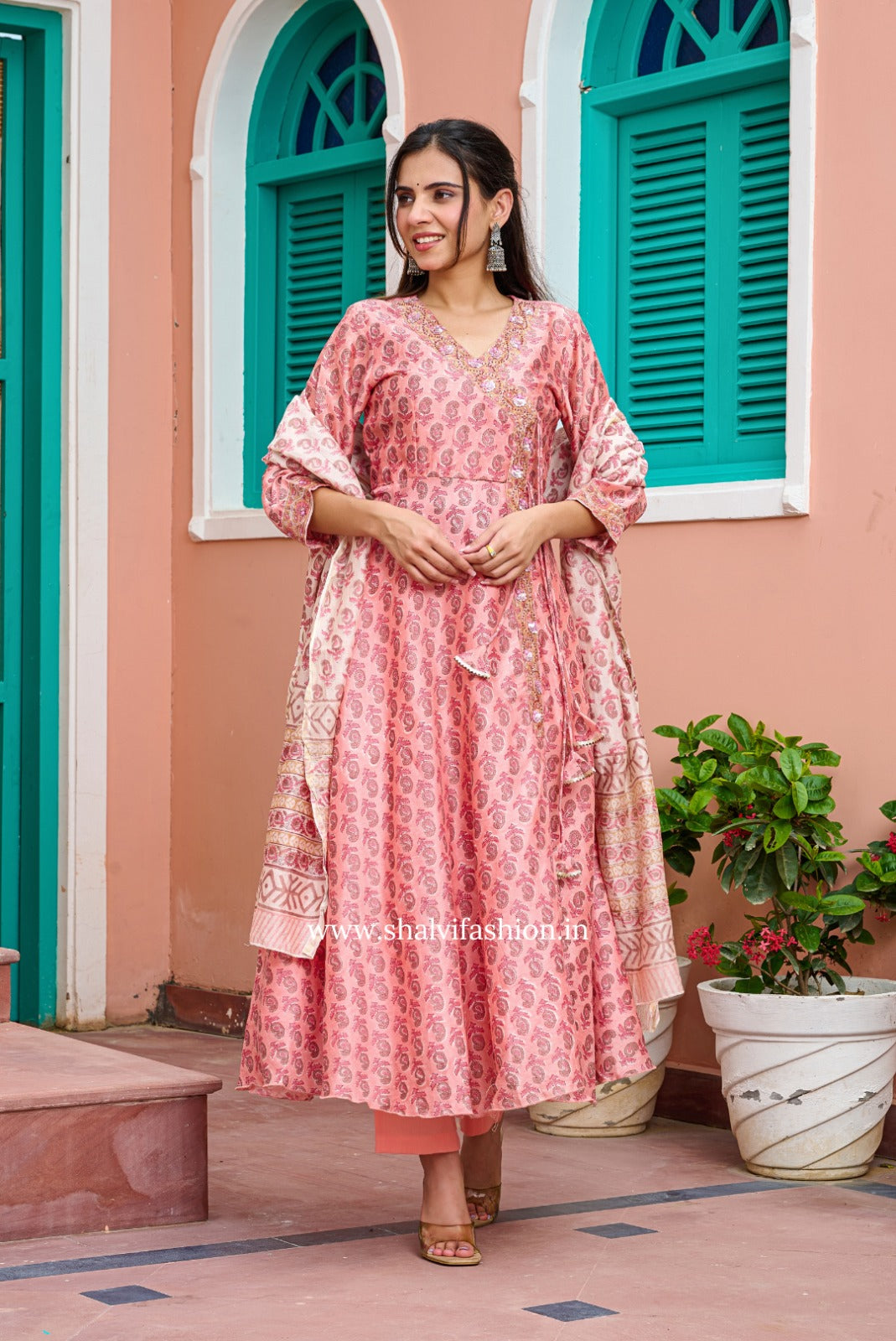 Shop chanderi silk suits online shopping (CSS204)