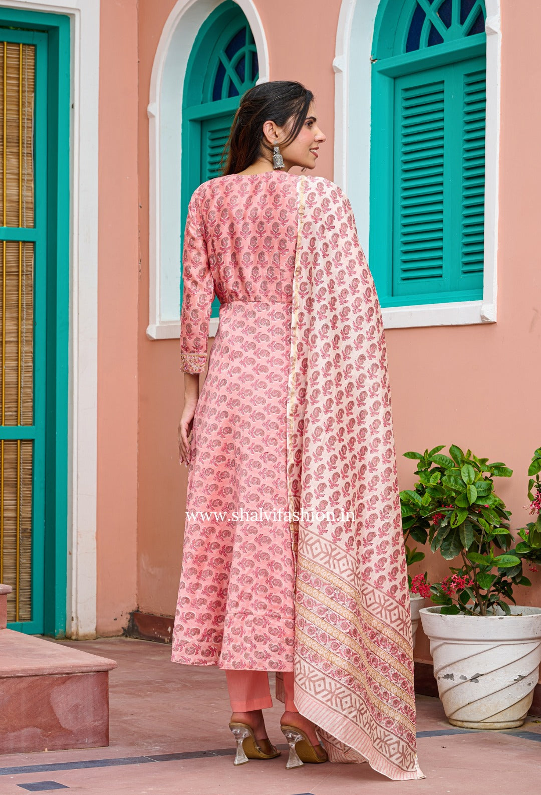 Shop chanderi silk suits online shopping (CSS204)