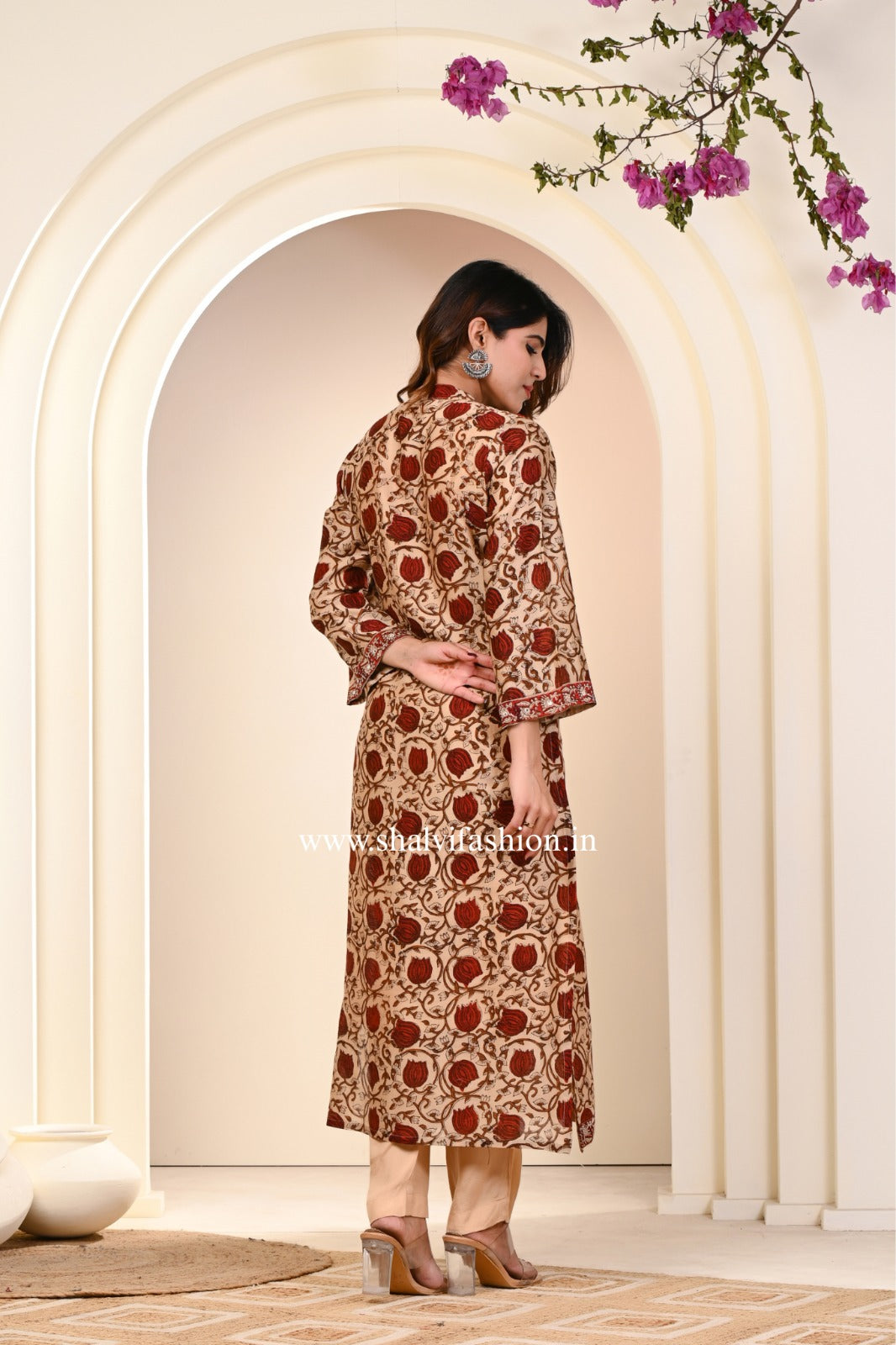 Shop jaipuri block print pure chanderi silk suits (CSS239)