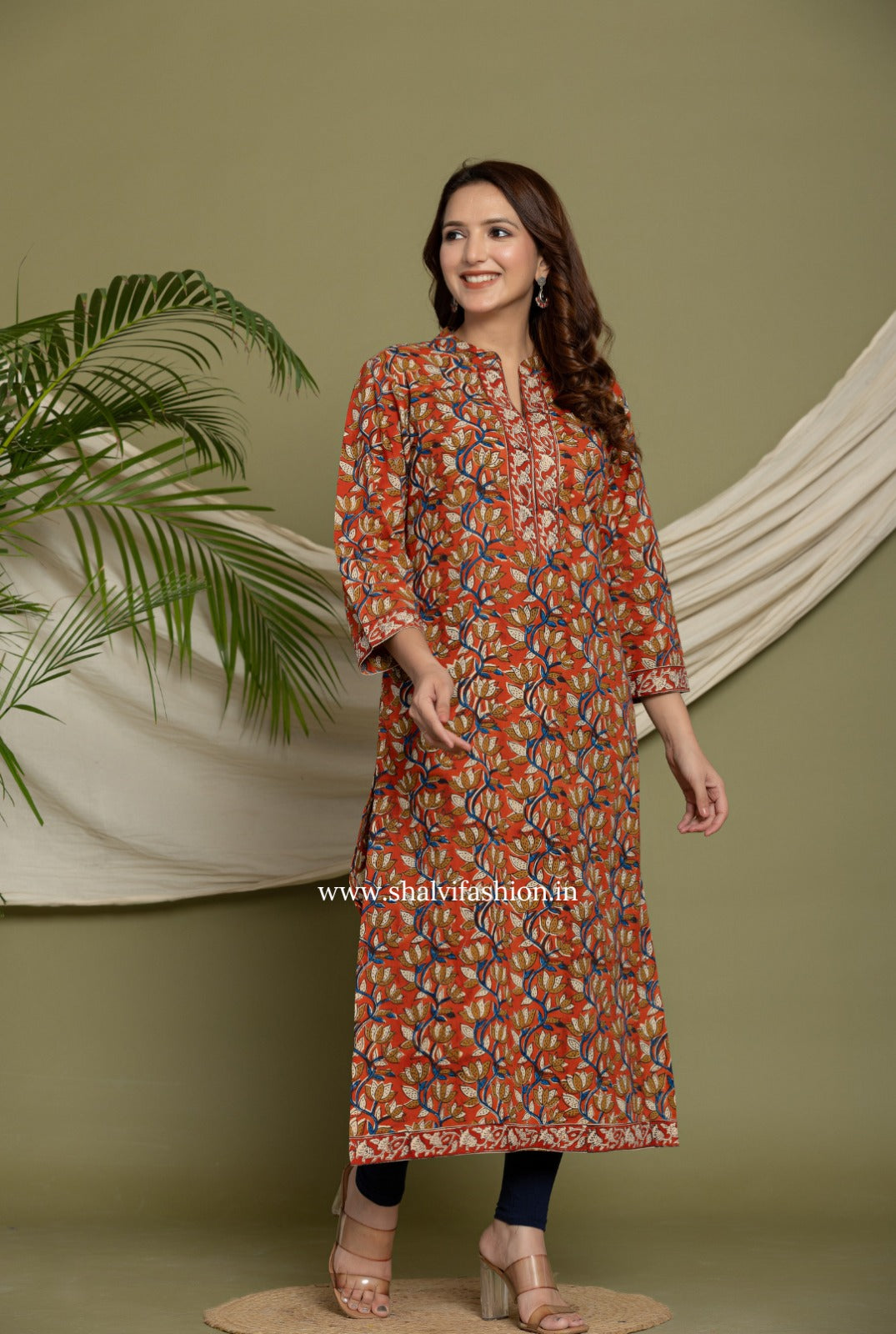 Shop jaipuri block printed cotton kurties (CSS248)