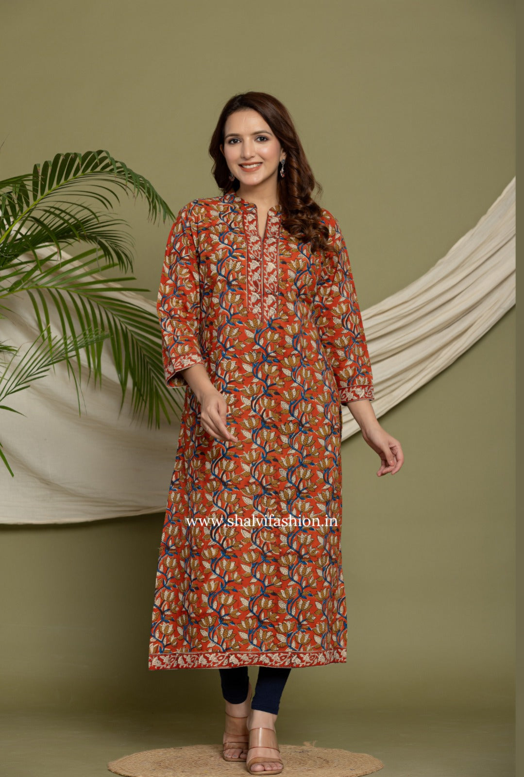 Shop jaipuri block printed cotton kurties (CSS248)
