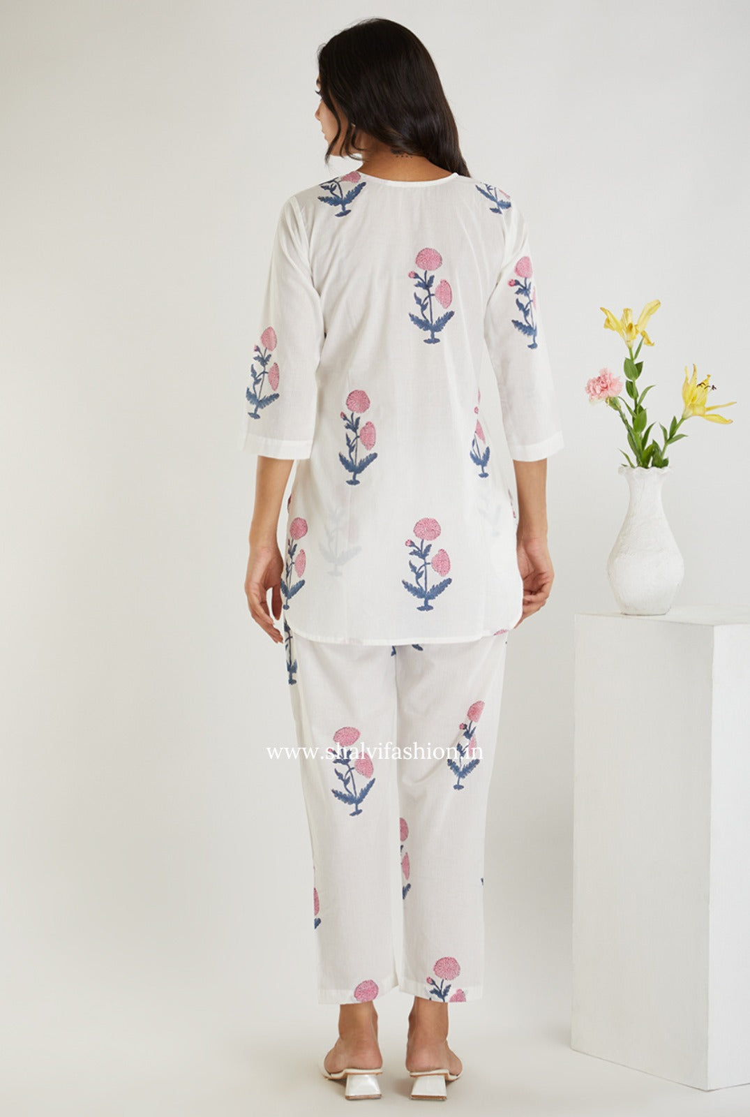 Shop hand block print two piece sets (CSS354)