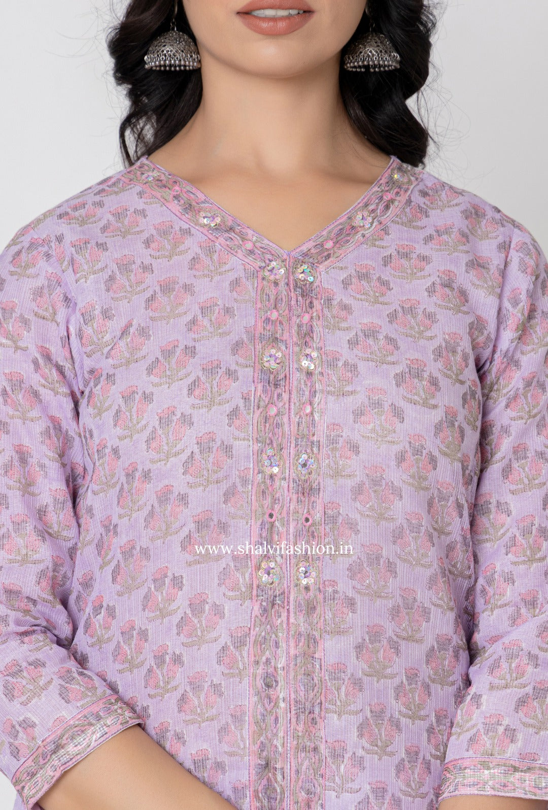 Shop block printed kota doria suits (CSS270)