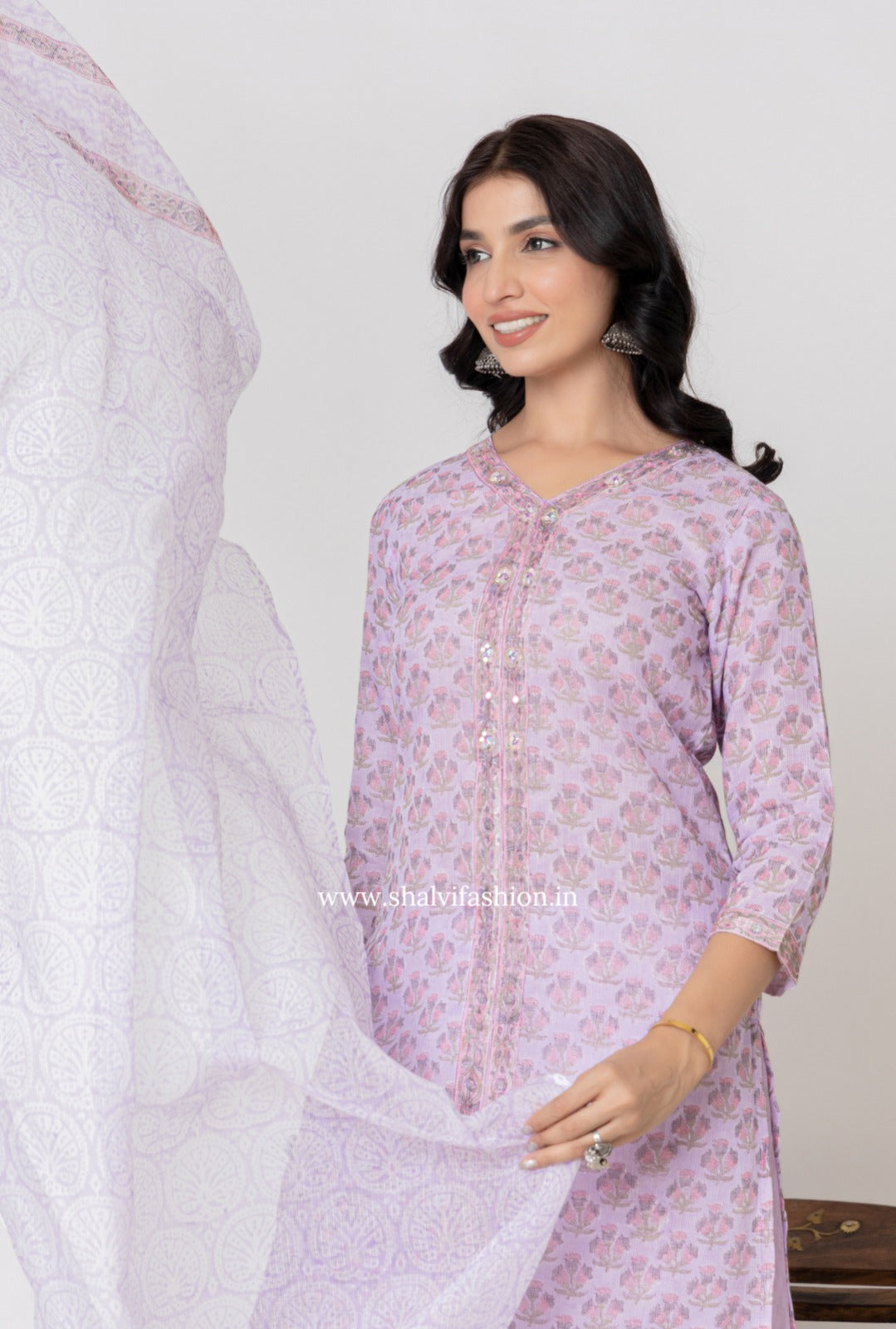 Shop block printed kota doria suits (CSS270)