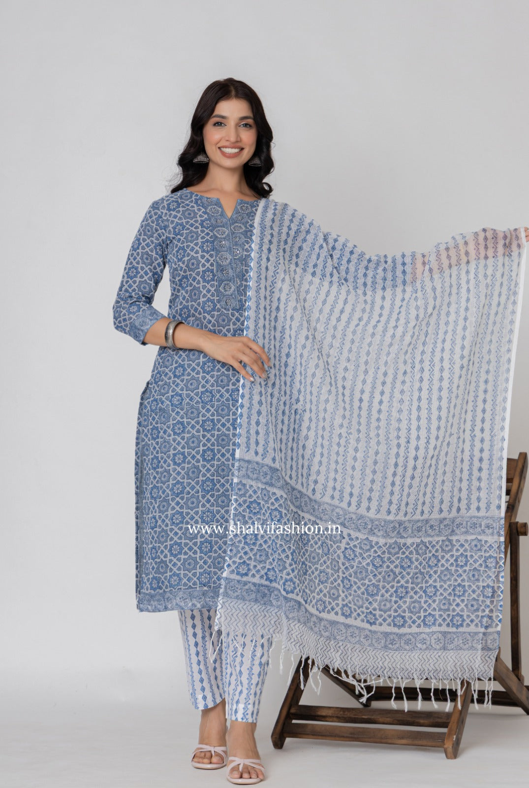 Shop jaipuri printed kota doria suits (CSS272)