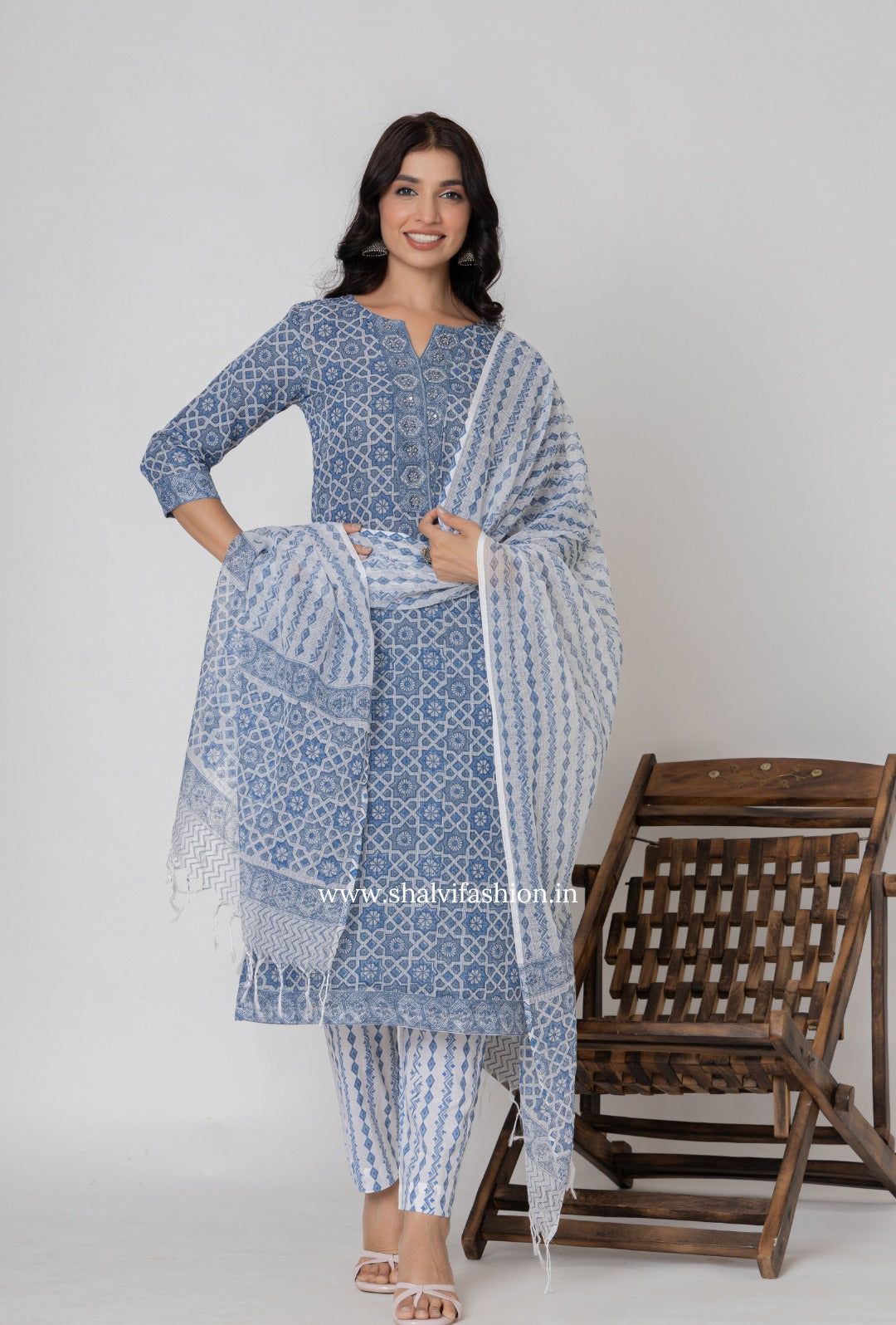 Shop jaipuri printed kota doria suits (CSS272)